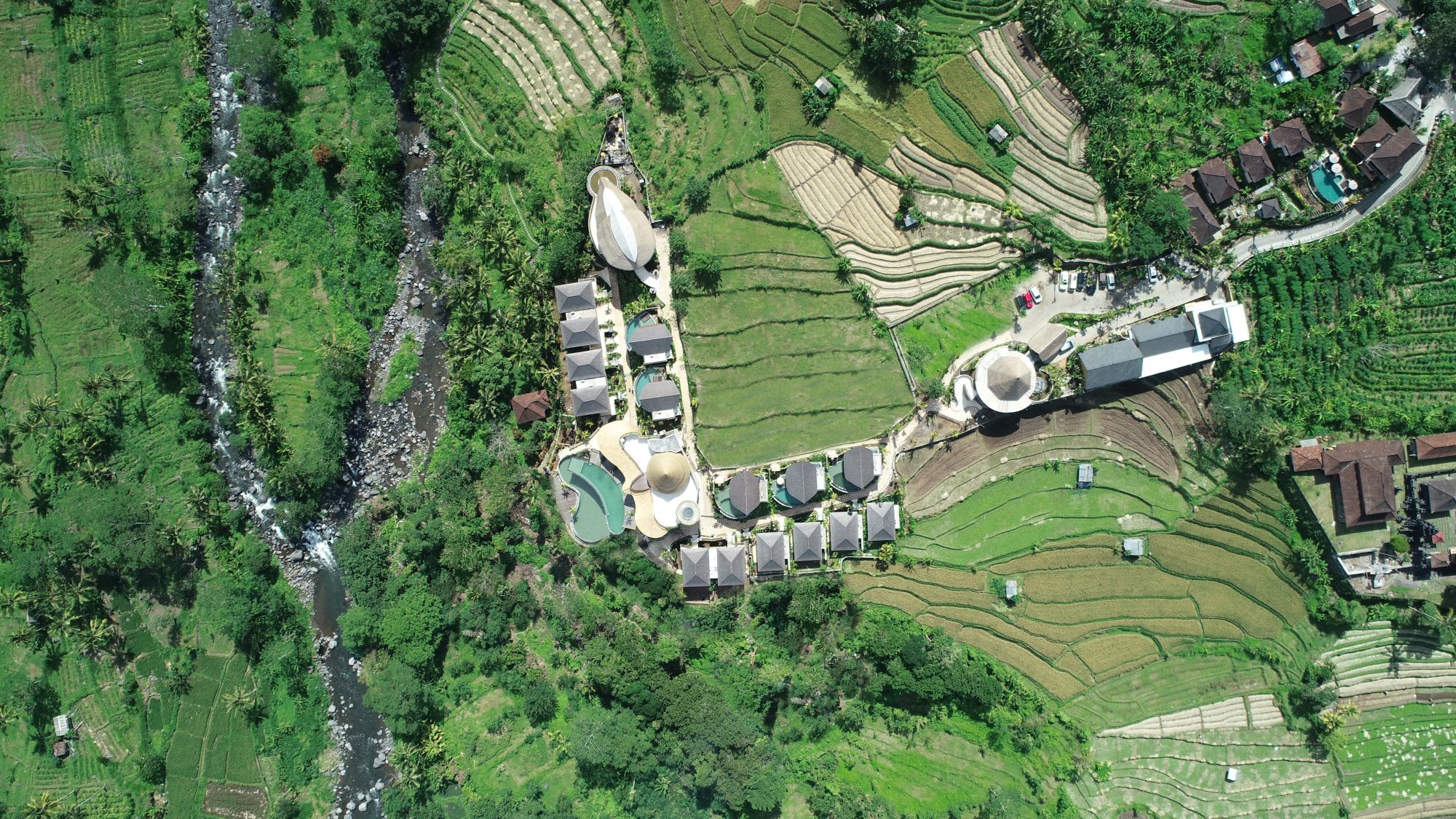 Wapa di Ume Sidemen in Ostbali: Aerial View
