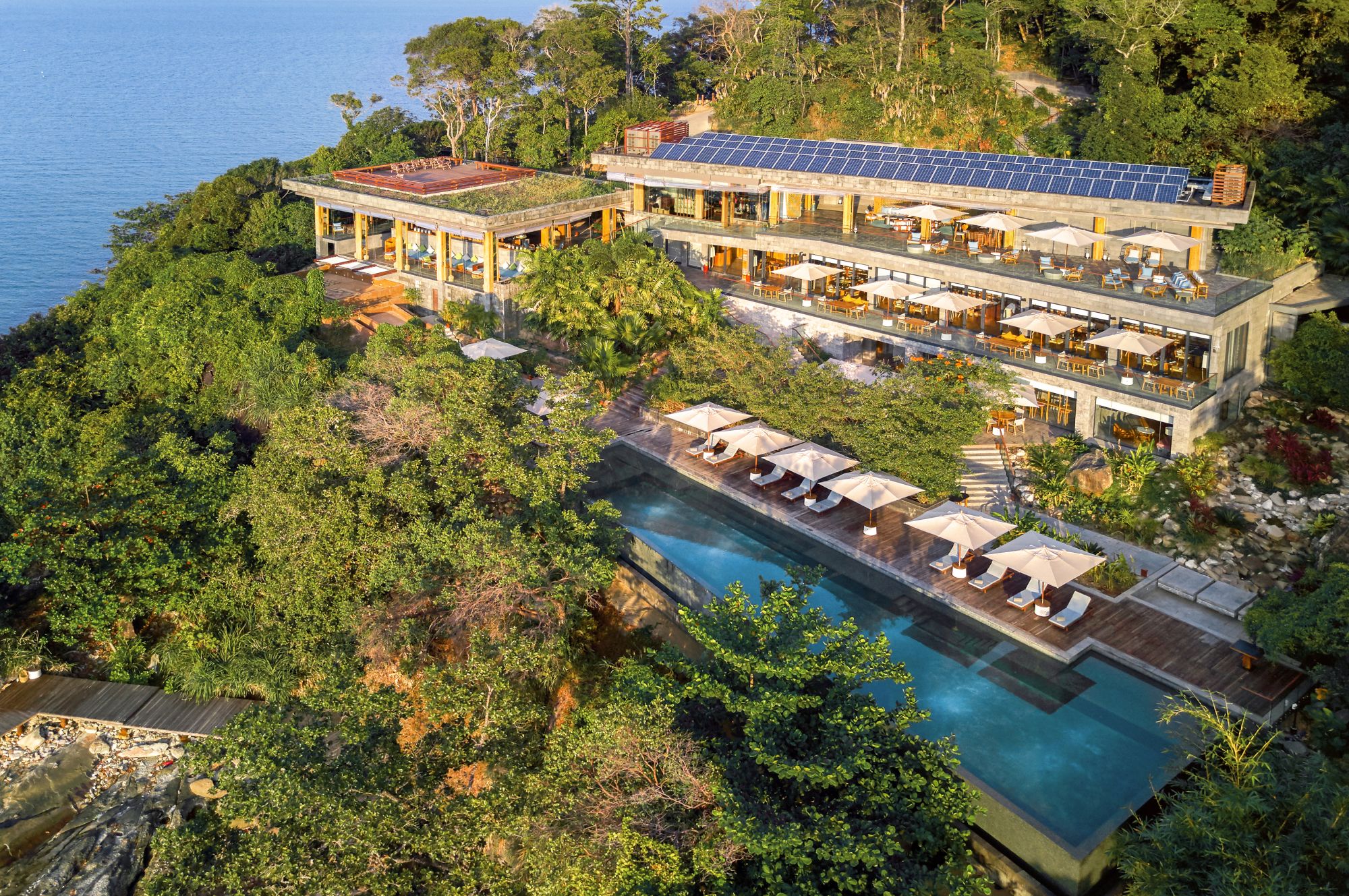 Six Senses Krabey Island in Koh Krabey: Aerial view of the Khmer House