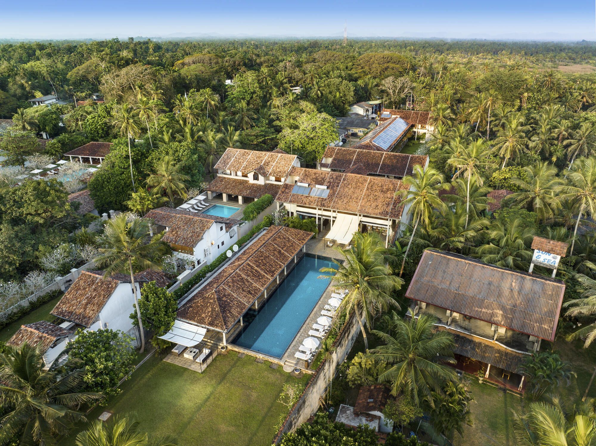 Taru Villas - The Long House in Bentota: hotel from up