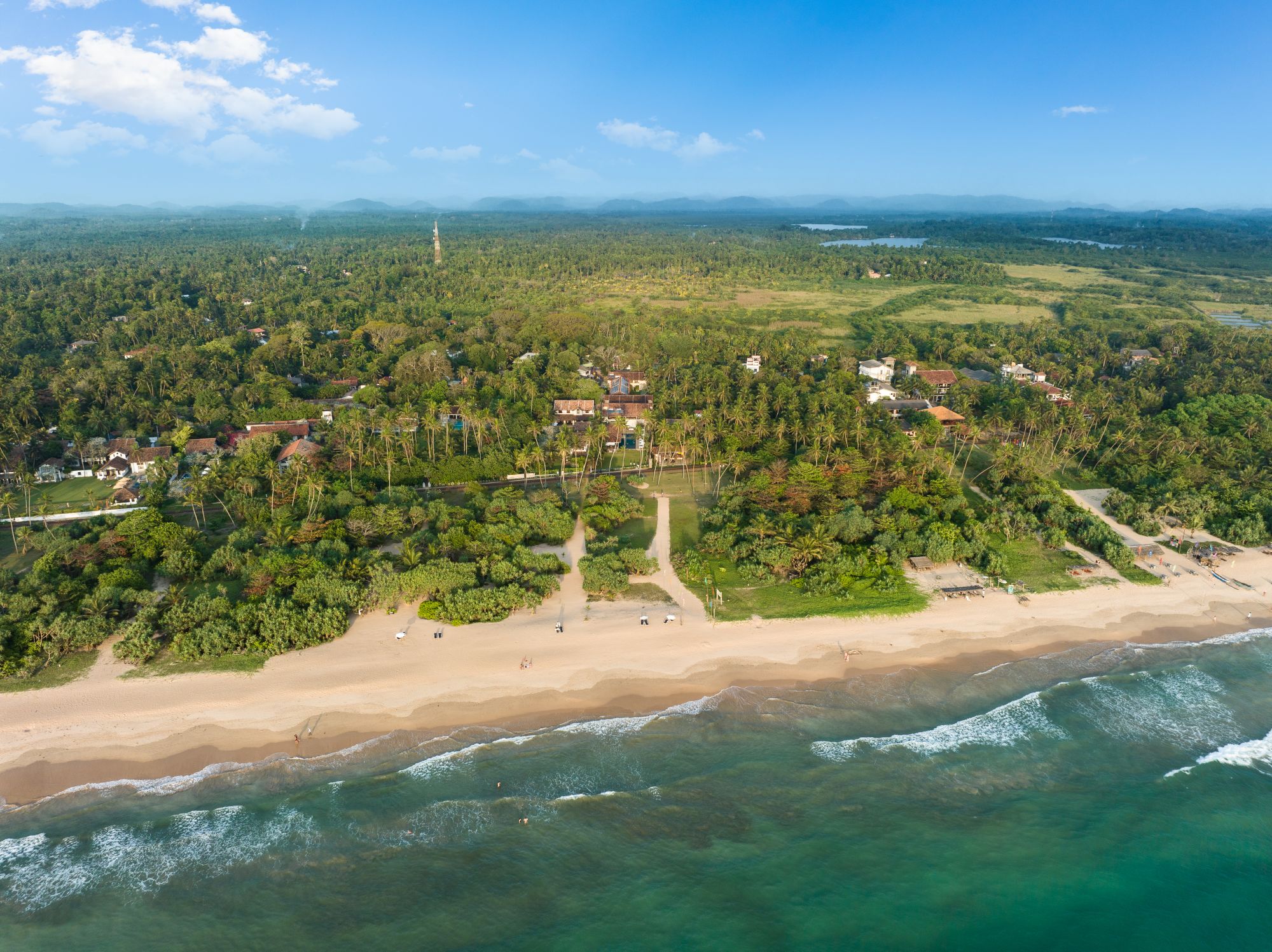 Taru Villas - The Long House in Bentota: aerial view