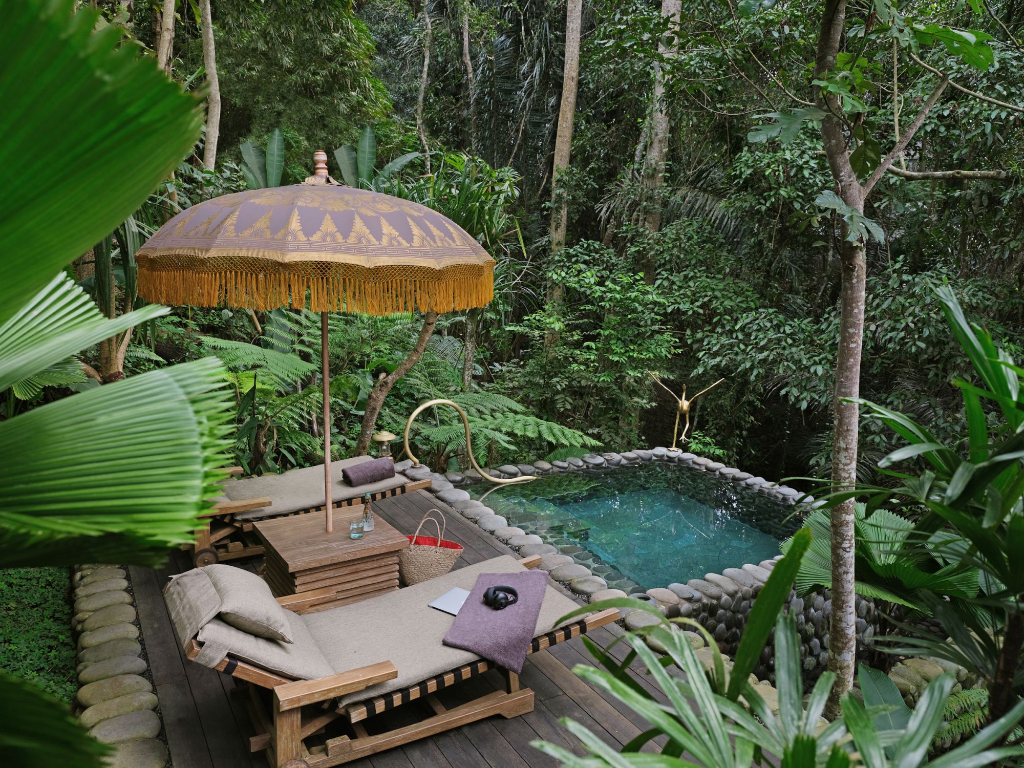Capella Ubud, Bali: Rainforest Tent | Saltwater Pool