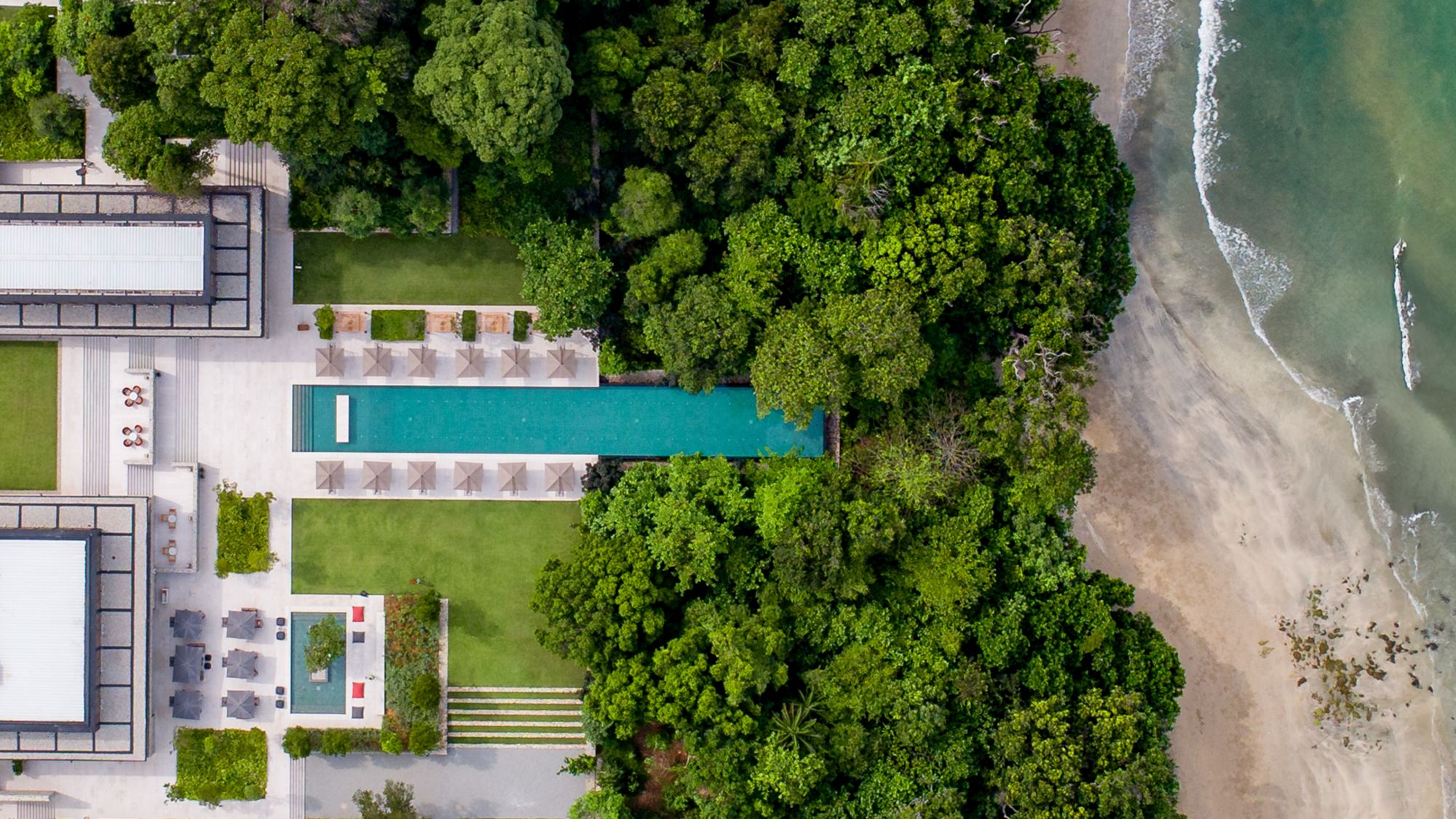 Mandarin Oriental, Desaru Coast:  Iconic Infinity Pool | Aerial View