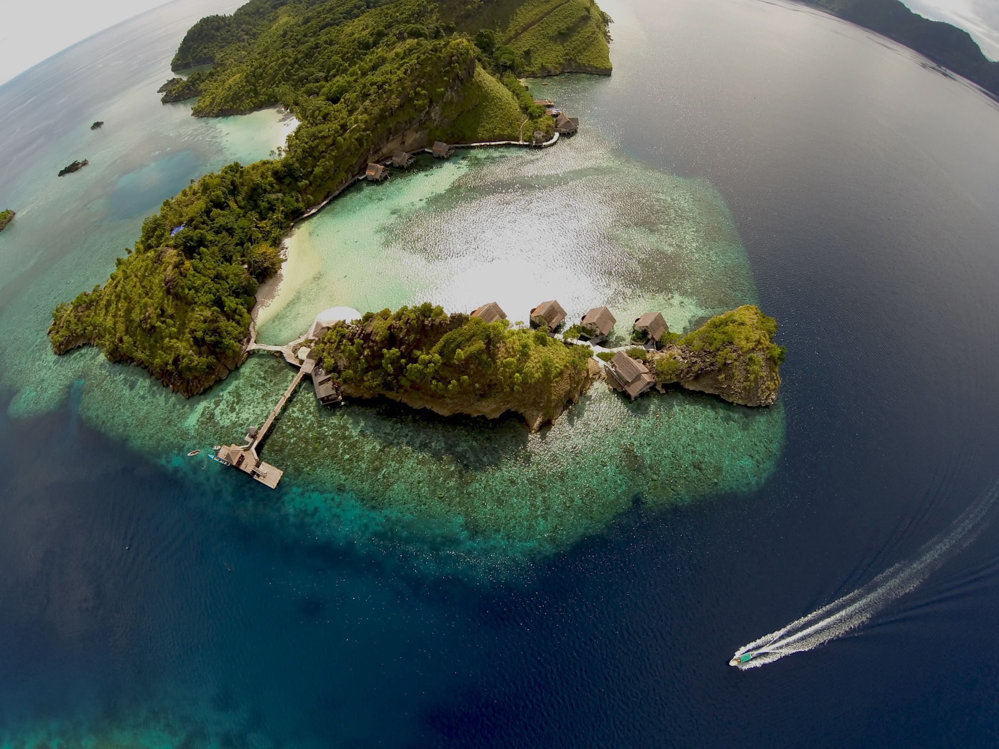 Misool Eco Resort in Sorong: Aerial View