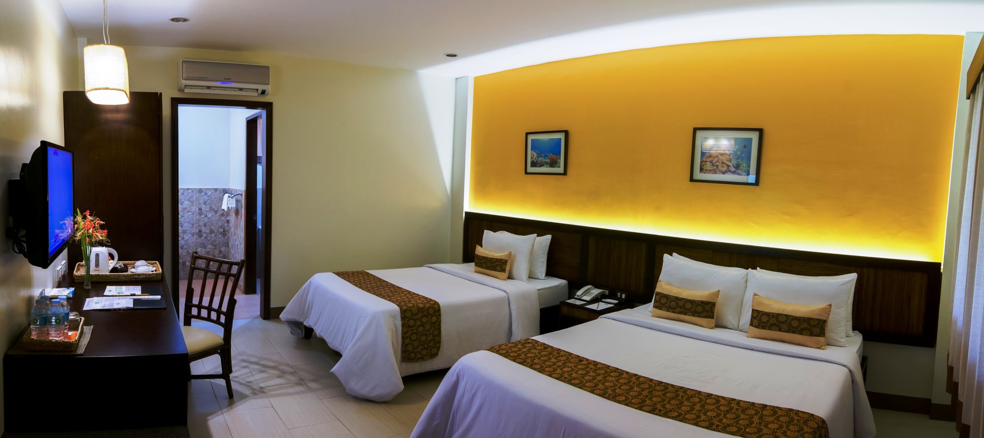 Bohol Beach Club: Deluxe | 1 Queen + 1 Single Bed