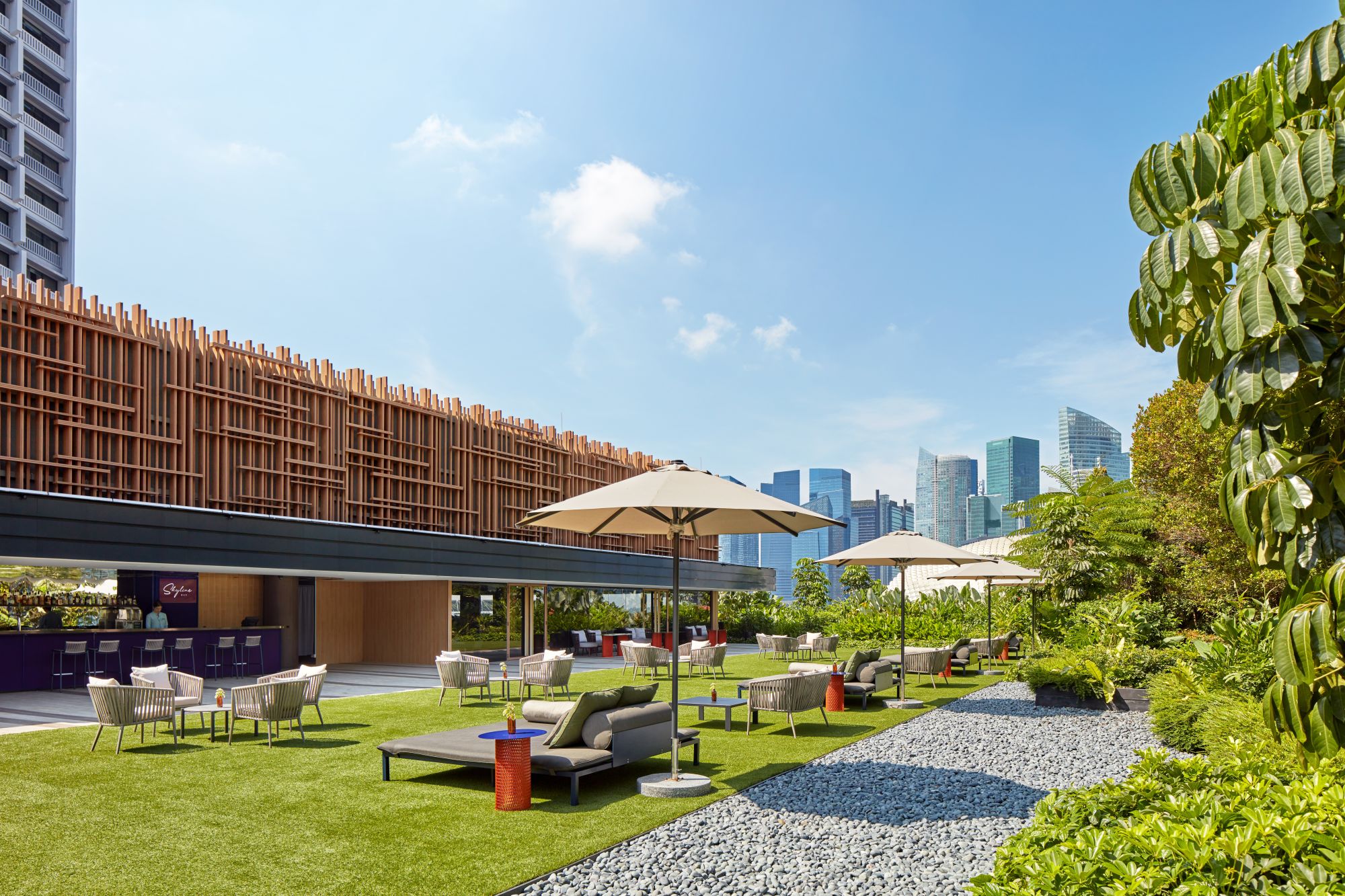 Parkroyal Collection Marina Bay in Singapur: Skyline Bar