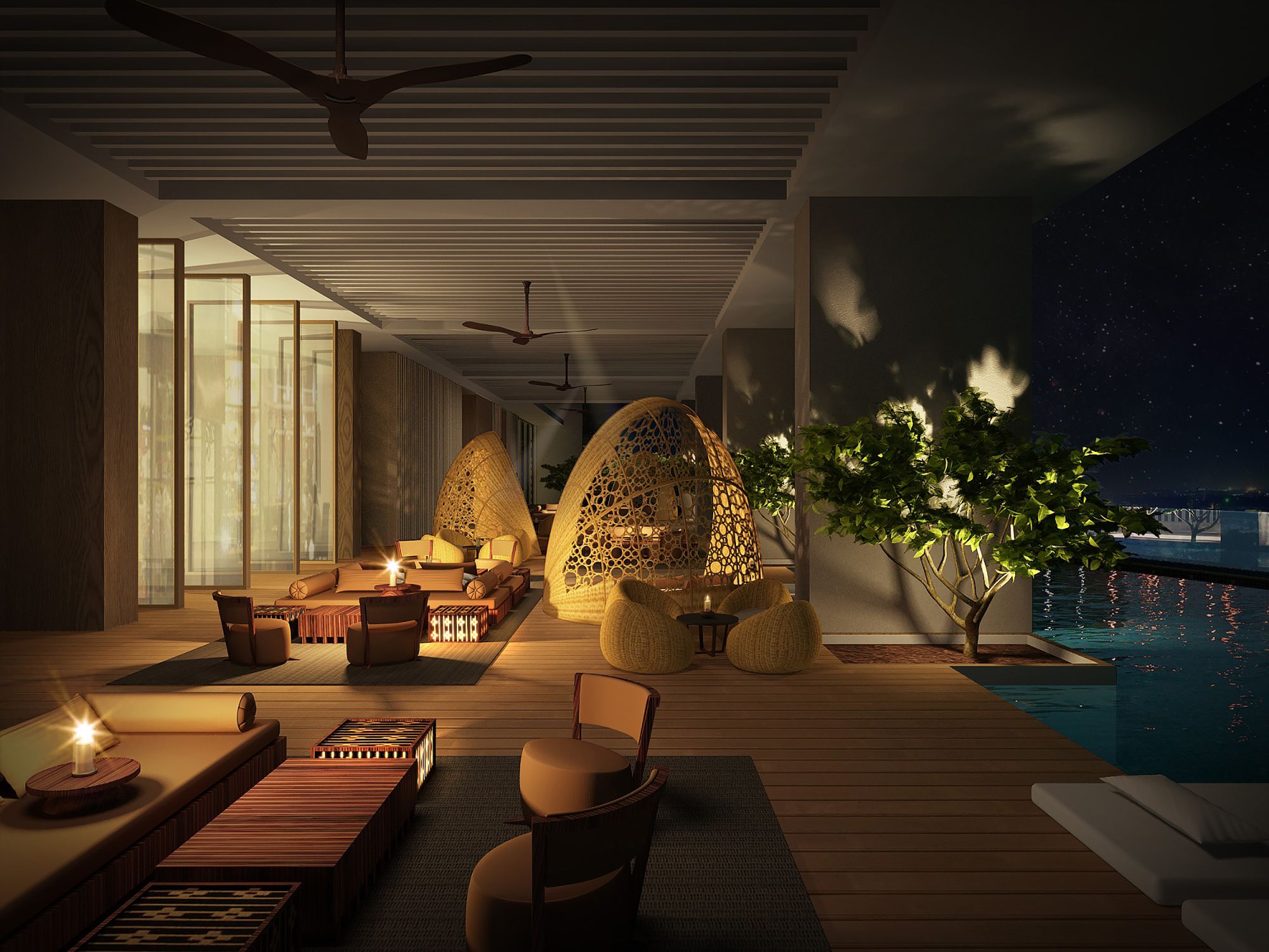 The RuMa Hotel and Residences in Kuala Lumpur: SANTAI - Pool Bar & Lounge