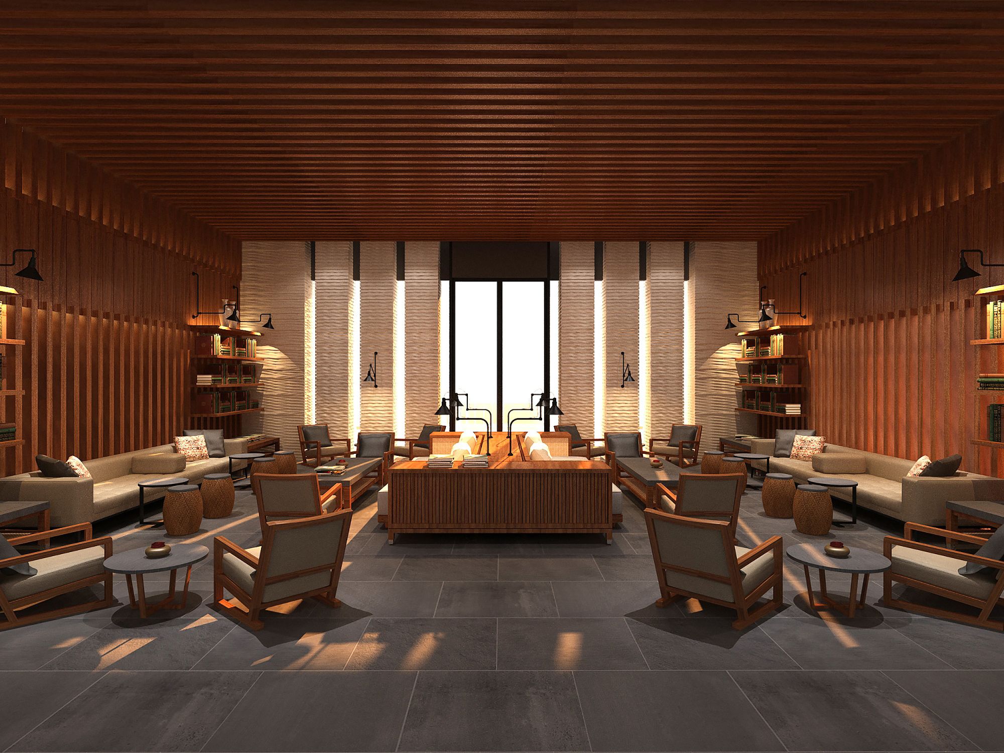 The RuMa Hotel and Residences in Kuala Lumpur: Library Lounge