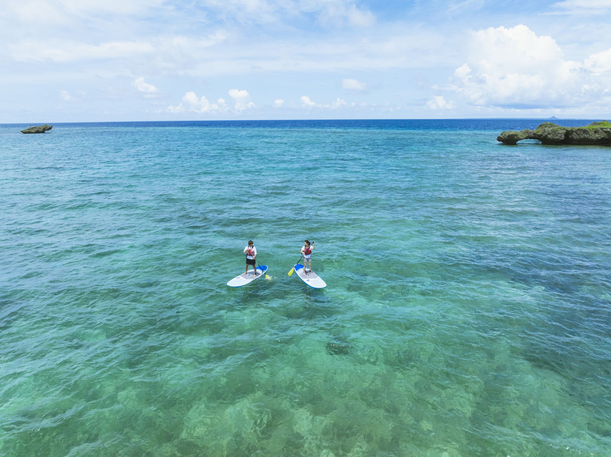 Hyatt Regency Seragaki Island, Okinawa: SUP in crystal clear water