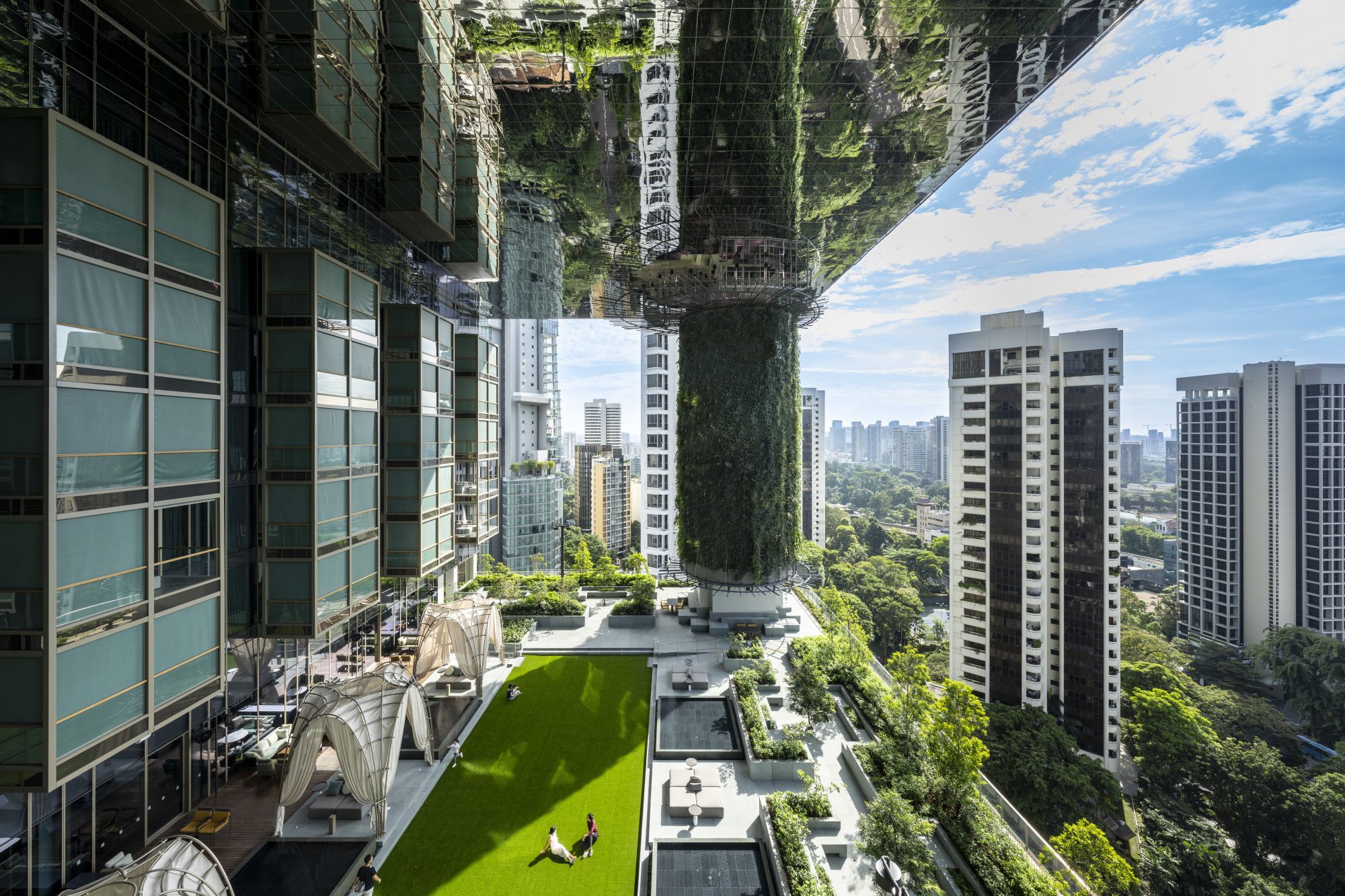 Pan Pacific Orchard in Singapur: Pan Pacific Orchard Garden Terrace during the day