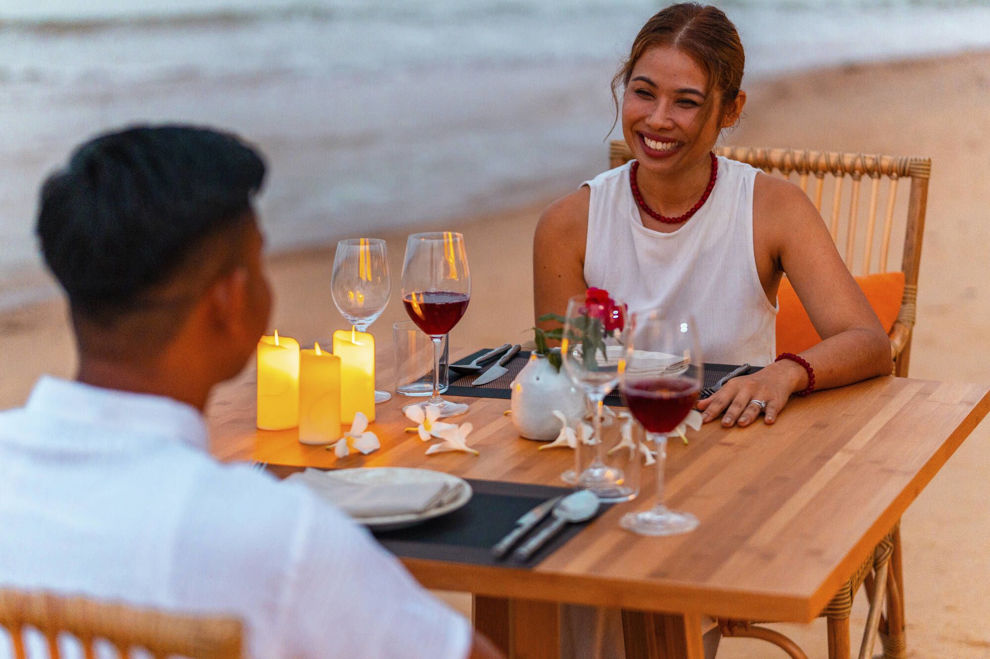 JATI Koh Russey: Dinner at the beach