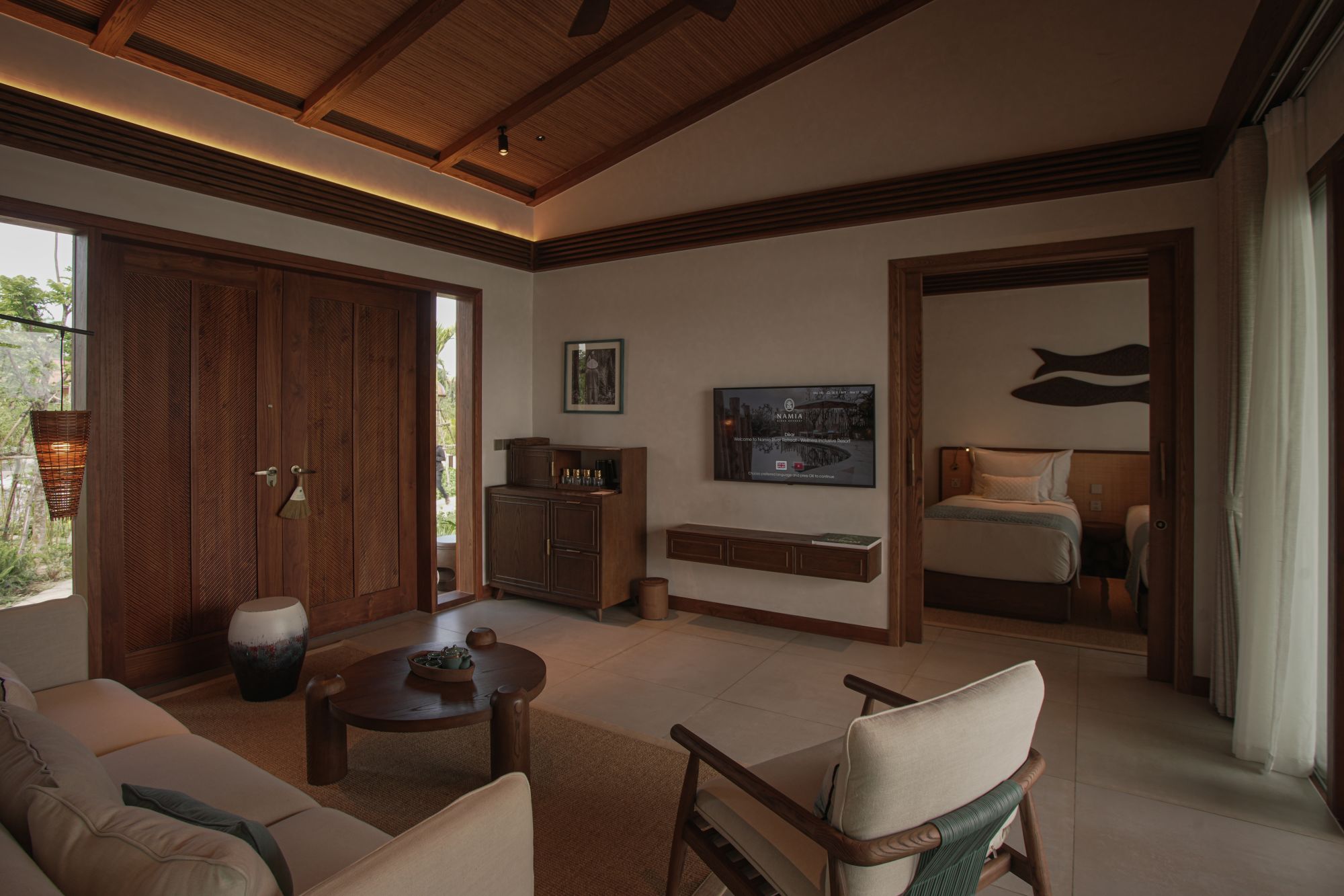 Namia River Retreat in Hoi An: River Family Villa | Living Area