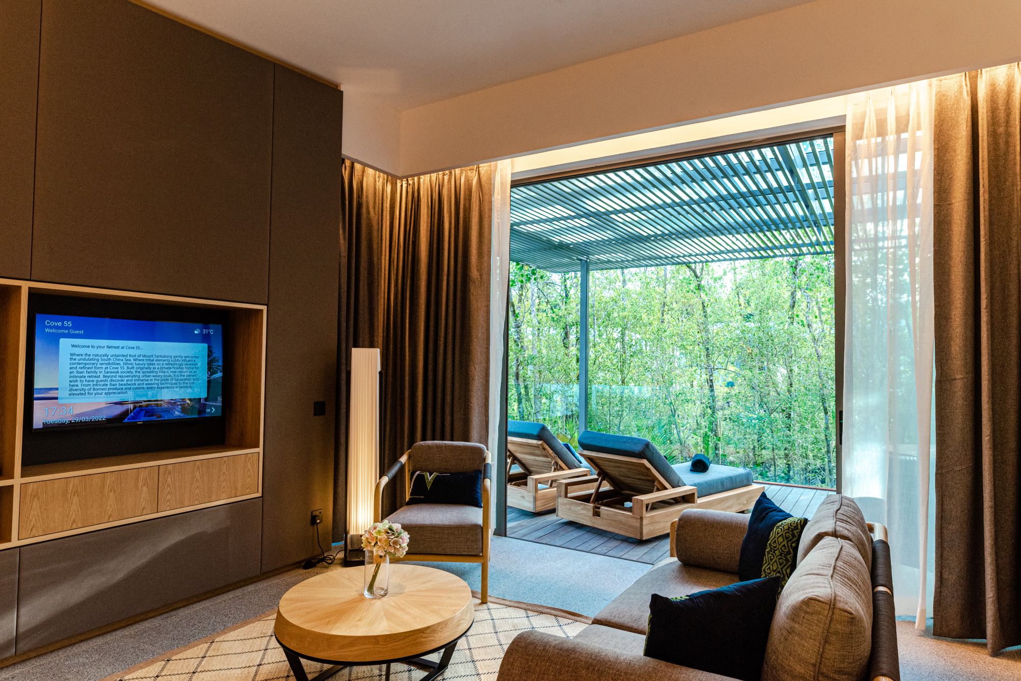 Cove 55 in Kuching: Mangrove Villa | Seating Area & Terrace