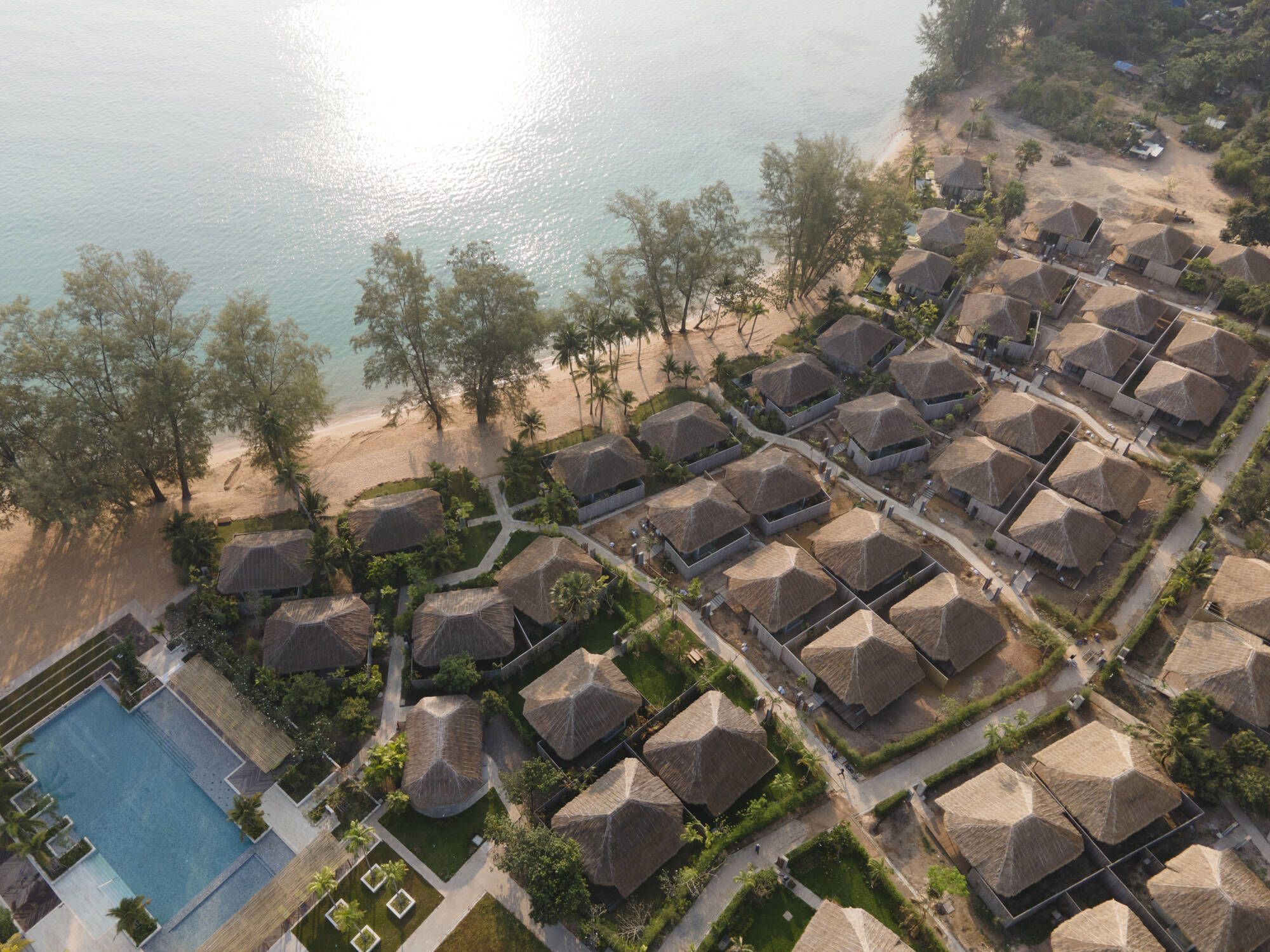 JATI Koh Russey: View of the villas from above