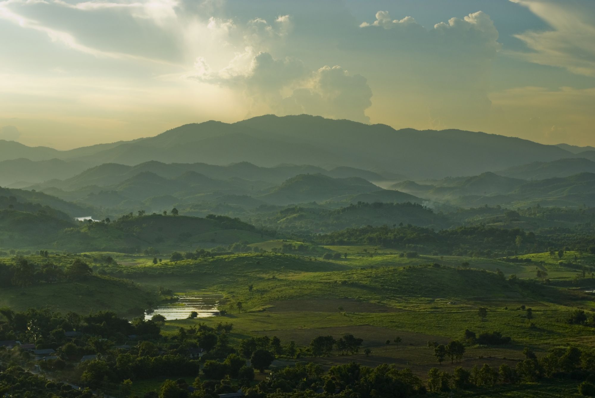 Le Triangle d'Or de Chiang Mai: Northern Thailand: beautiful sunset
