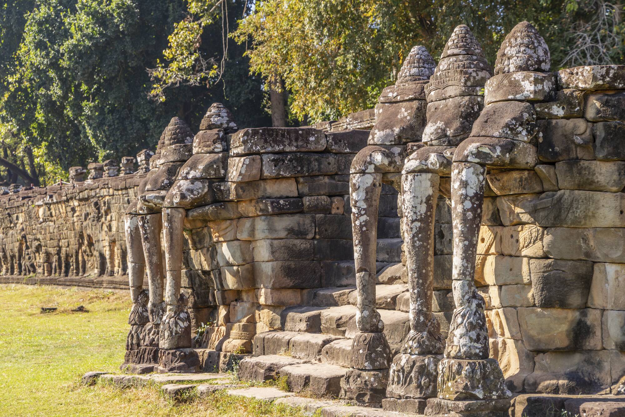 Les hauts lieux du Cambodge de Siem Reap: Terrace of elephants
