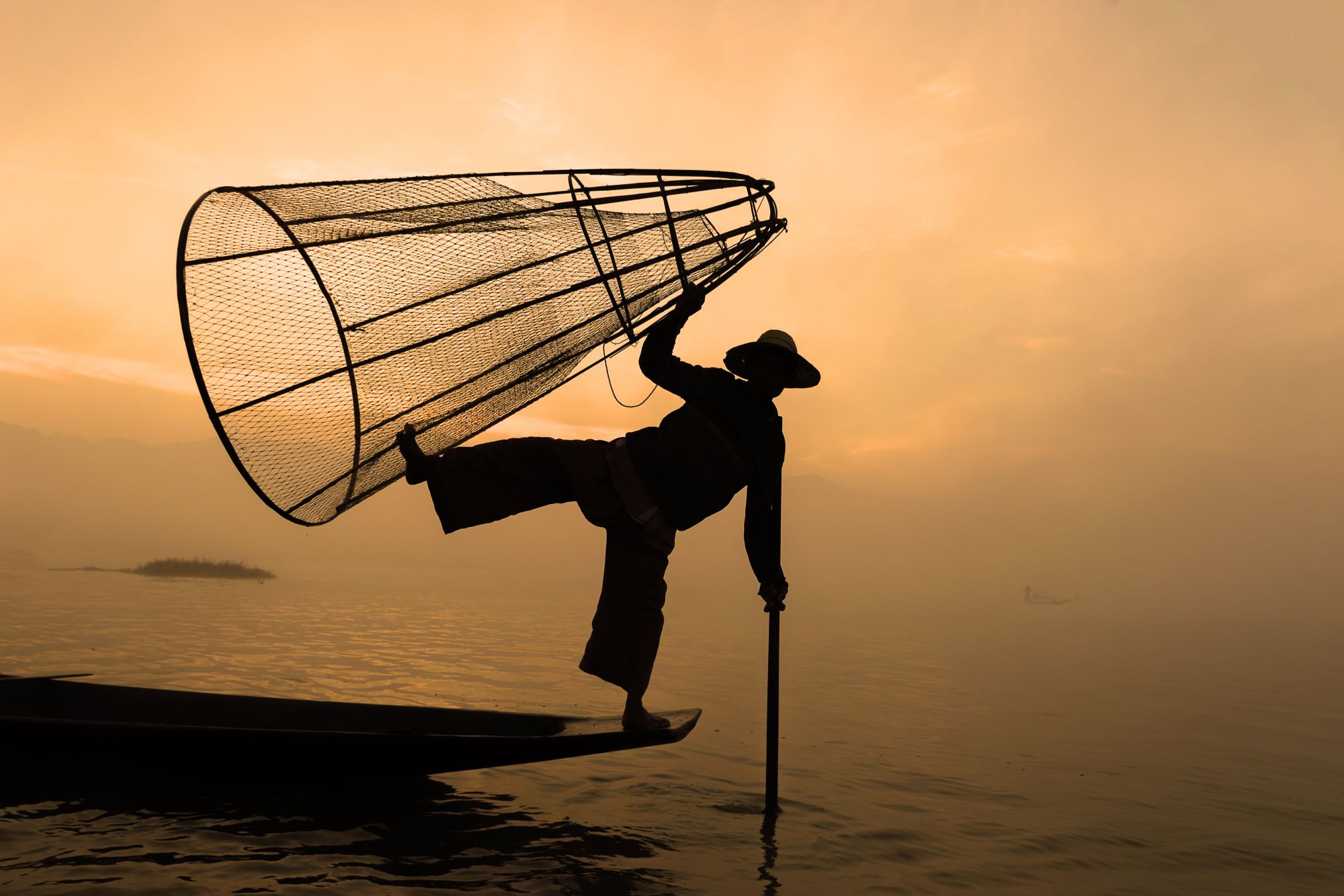 Myanmar - Land der Tempel und Pagoden ab Mandalay: Inle Lake fisherman