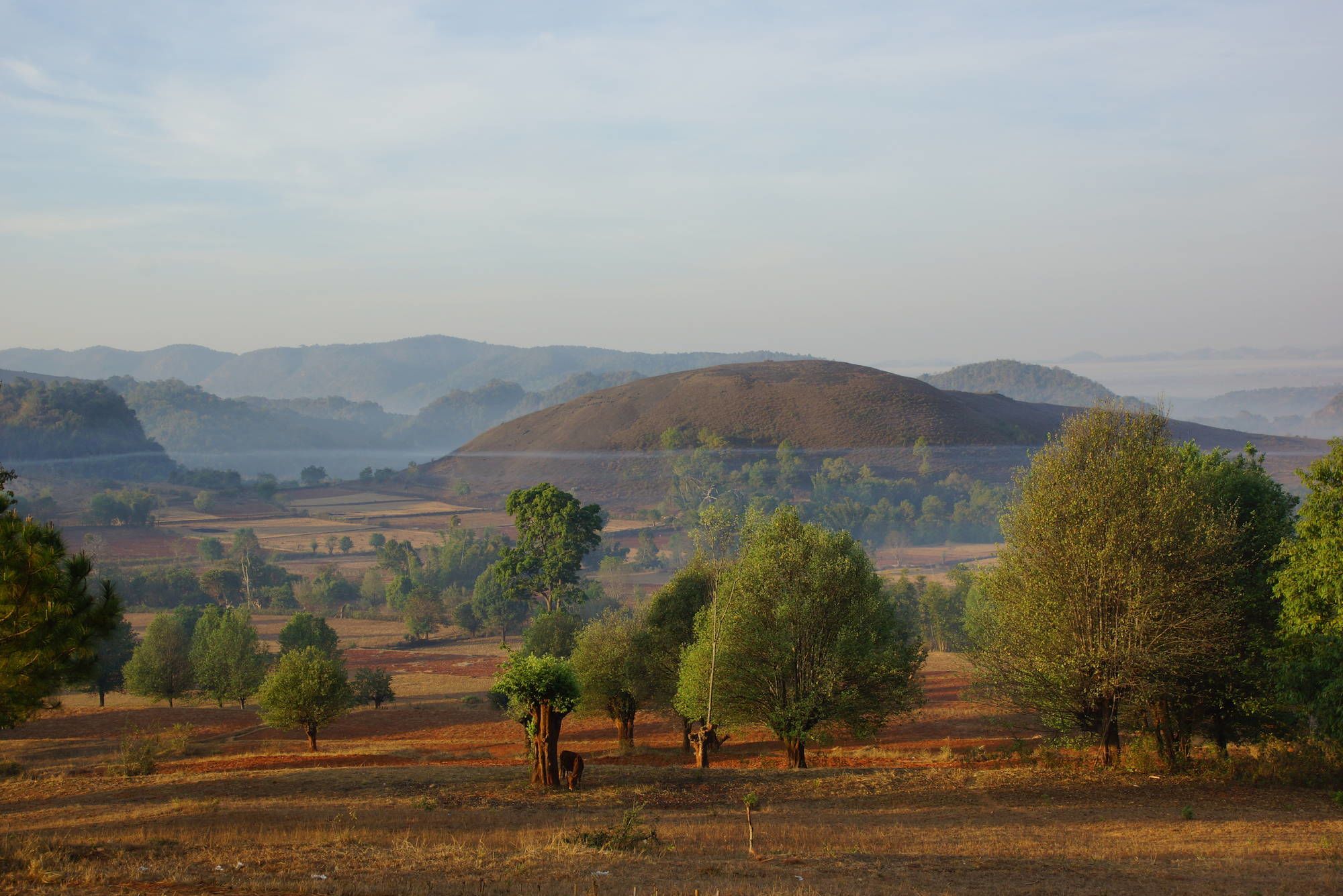 Découverte active du Myanmar de Yangon: Kalaw landscape