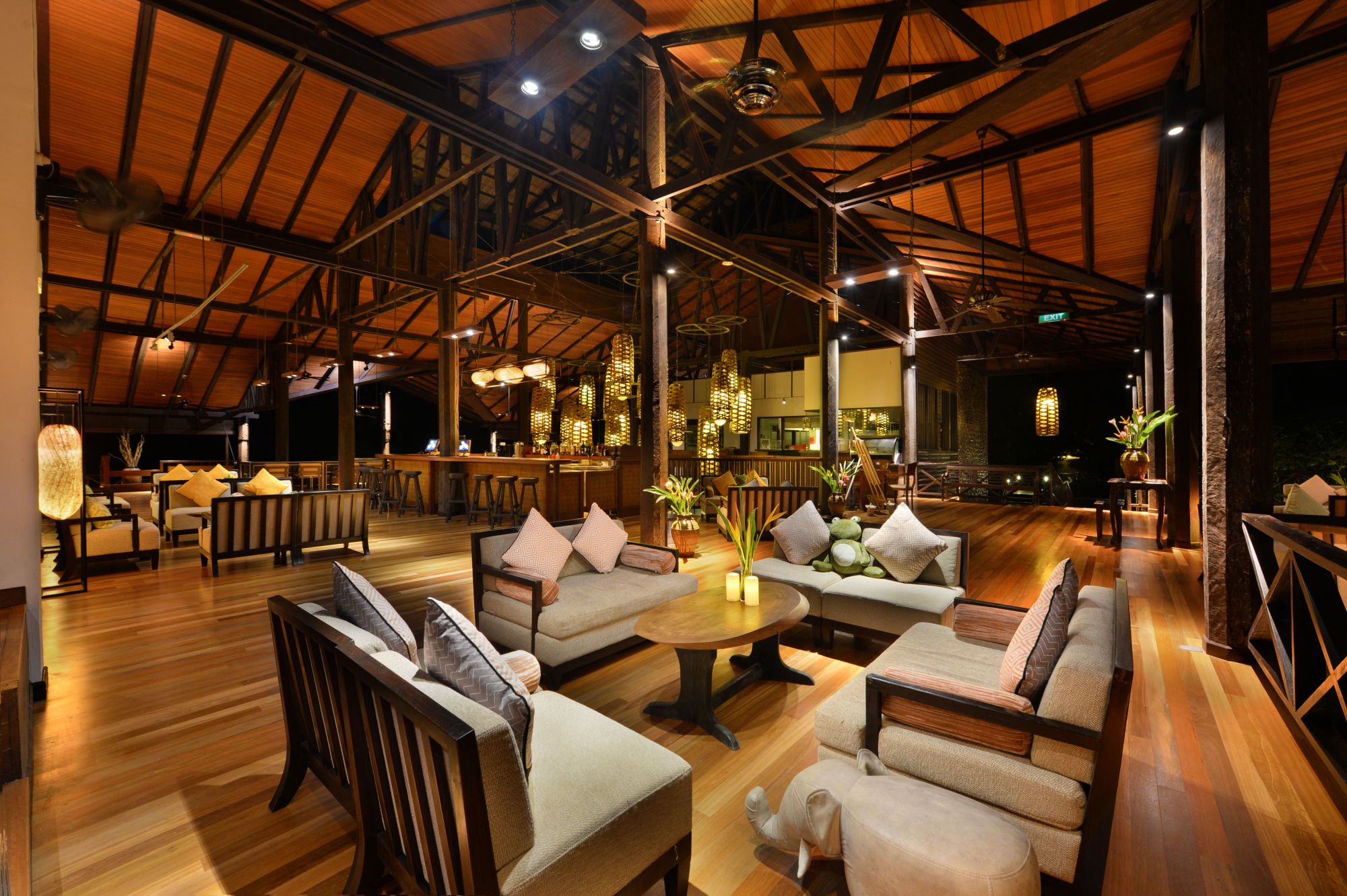 Borneo Wildlife / Borneo Rainforest Lodge ab Kota Kinabalu: Borneo Rainforest Lodge | Lobby