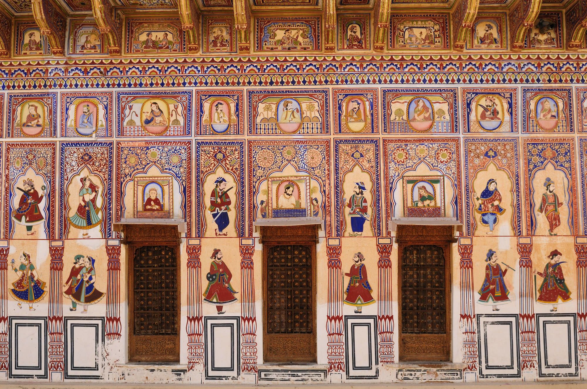 Les hauts lieux du Rajasthan de Delhi: Shekawati: Havelis