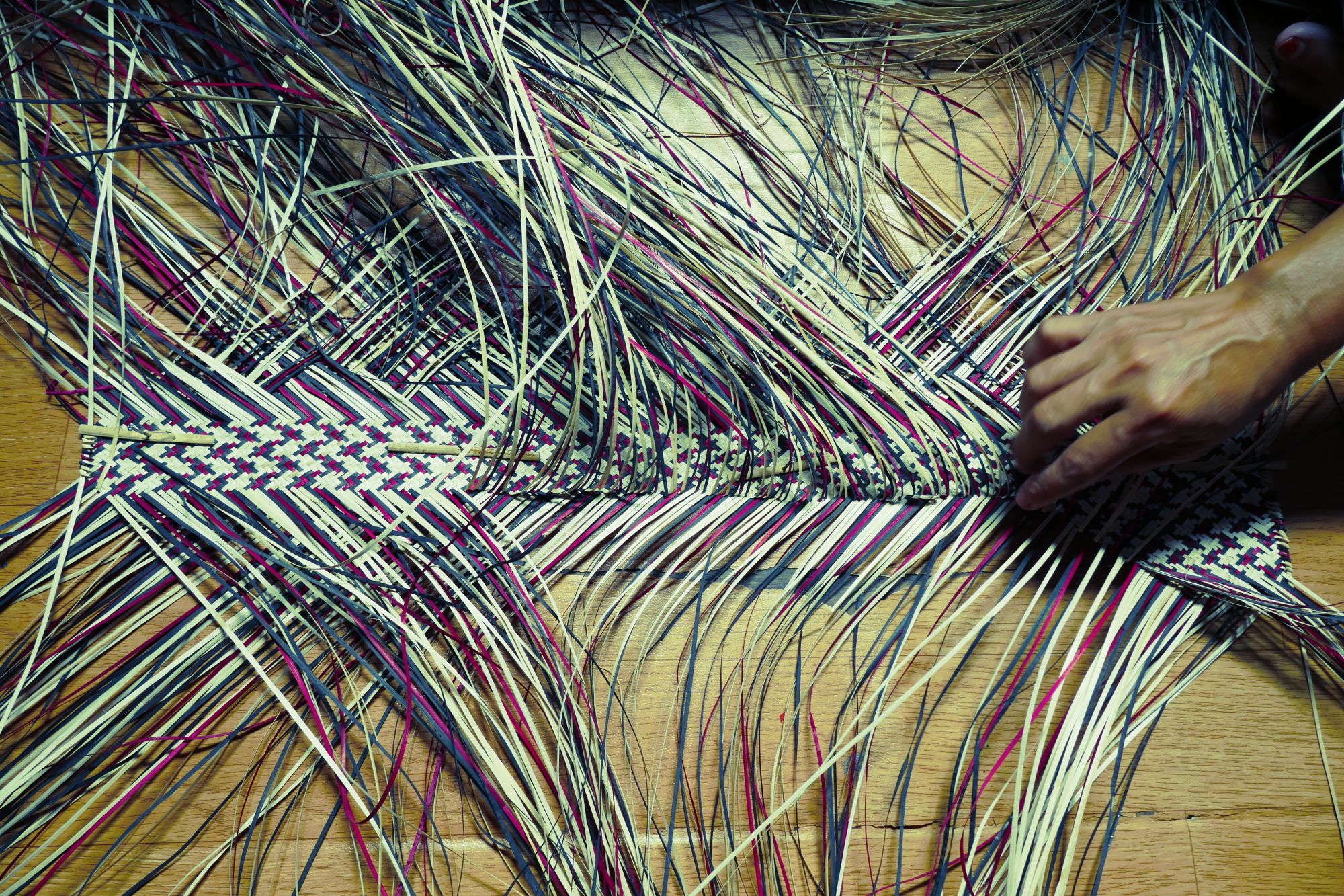 Aventure dans la jungle de Kalimantan, 4 jours de Palangkaraya: Rattan weaving