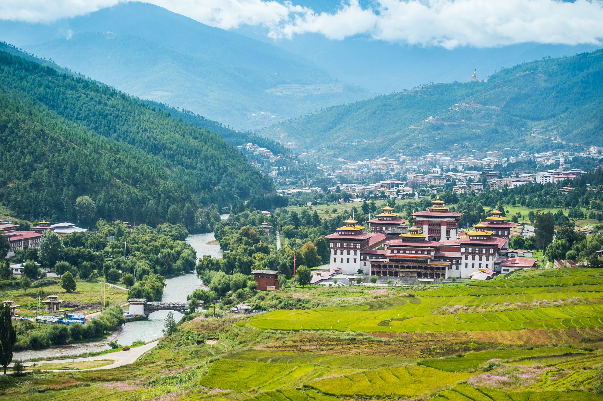 Découverte active du Bhoutan de Paro: Trashi Chhoe Dzong Thimphu