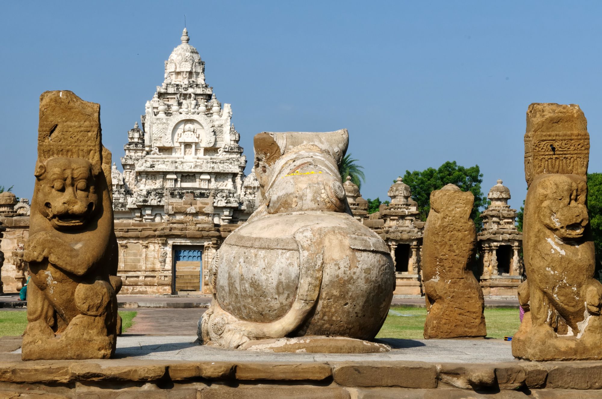 Les hauts lieux du sud de l'Inde de Chennai: Kanchipuram: Kailasanathar Temple