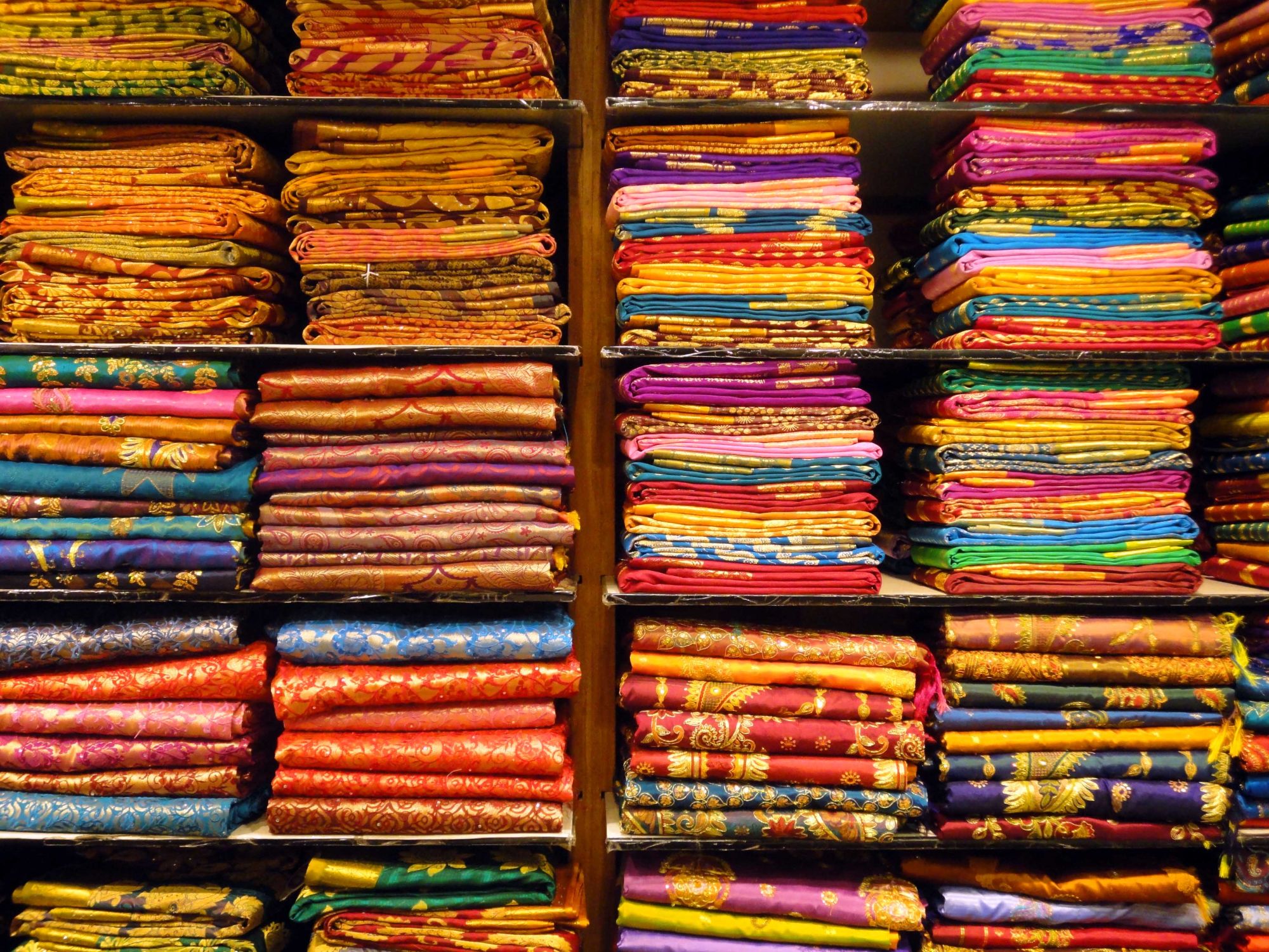 Les hauts lieux du sud de l'Inde de Chennai: Madurai: Sarees
