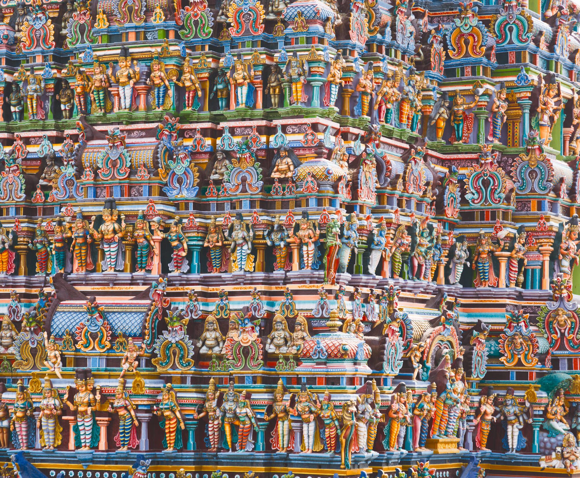 Les hauts lieux du sud de l'Inde de Chennai: Madurai Meenakshi Temple