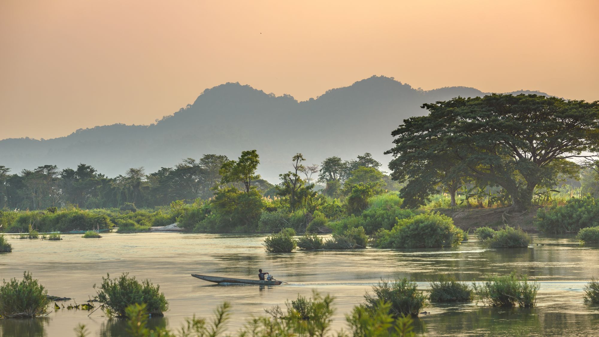 Le sud ravissant du Laos de Pakse: Champasak: Mekong River 4000 islands