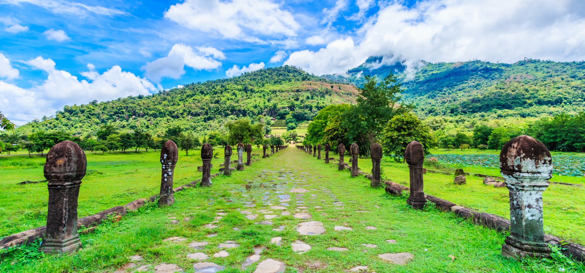 Le sud ravissant du Laos de Pakse: Champasak: Wat Phu is the UNESCO world heritage site