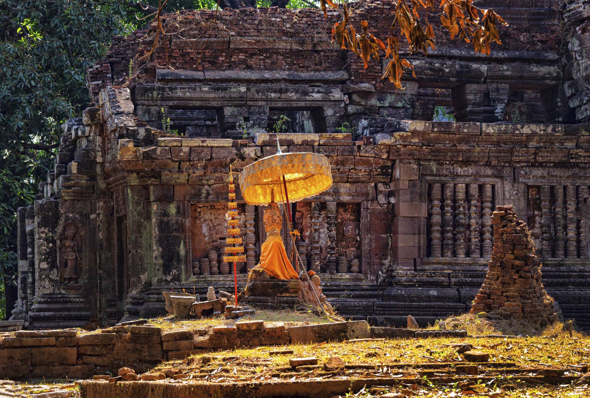 Traversée du sud du Laos à Angkor de Pakse: Wat Pho temple near Champasak