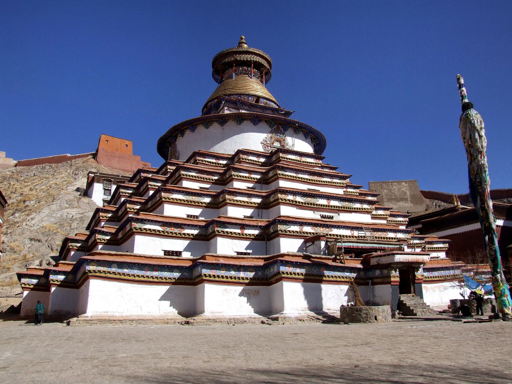 Avec le train du Tibet sur le toit du monde de Pékin: Gyantse Kumbum Monastery