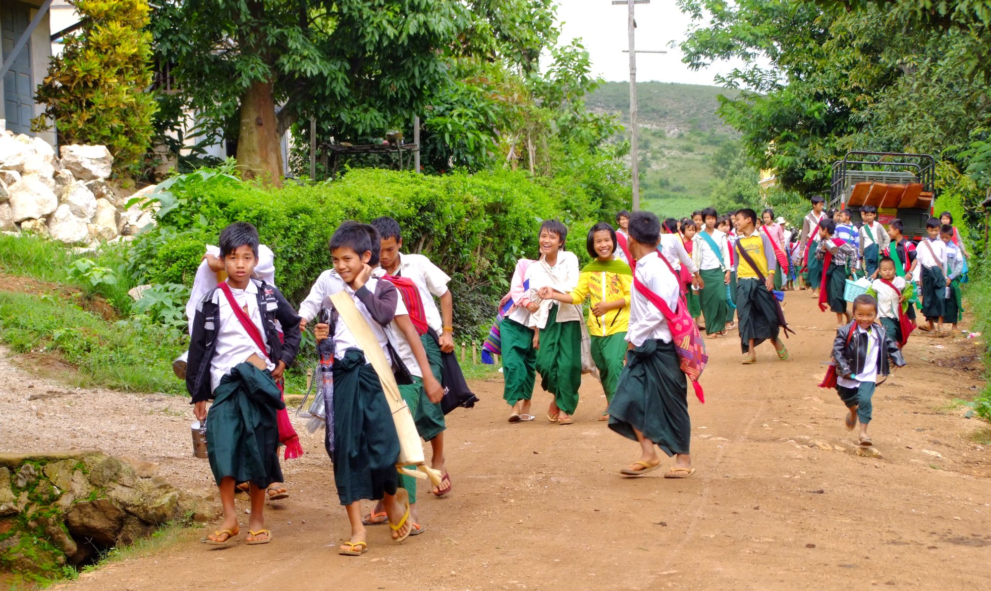 Randonnées dans le pittoresque Etat Shan (4 jours) de Lac Inle: Schools out