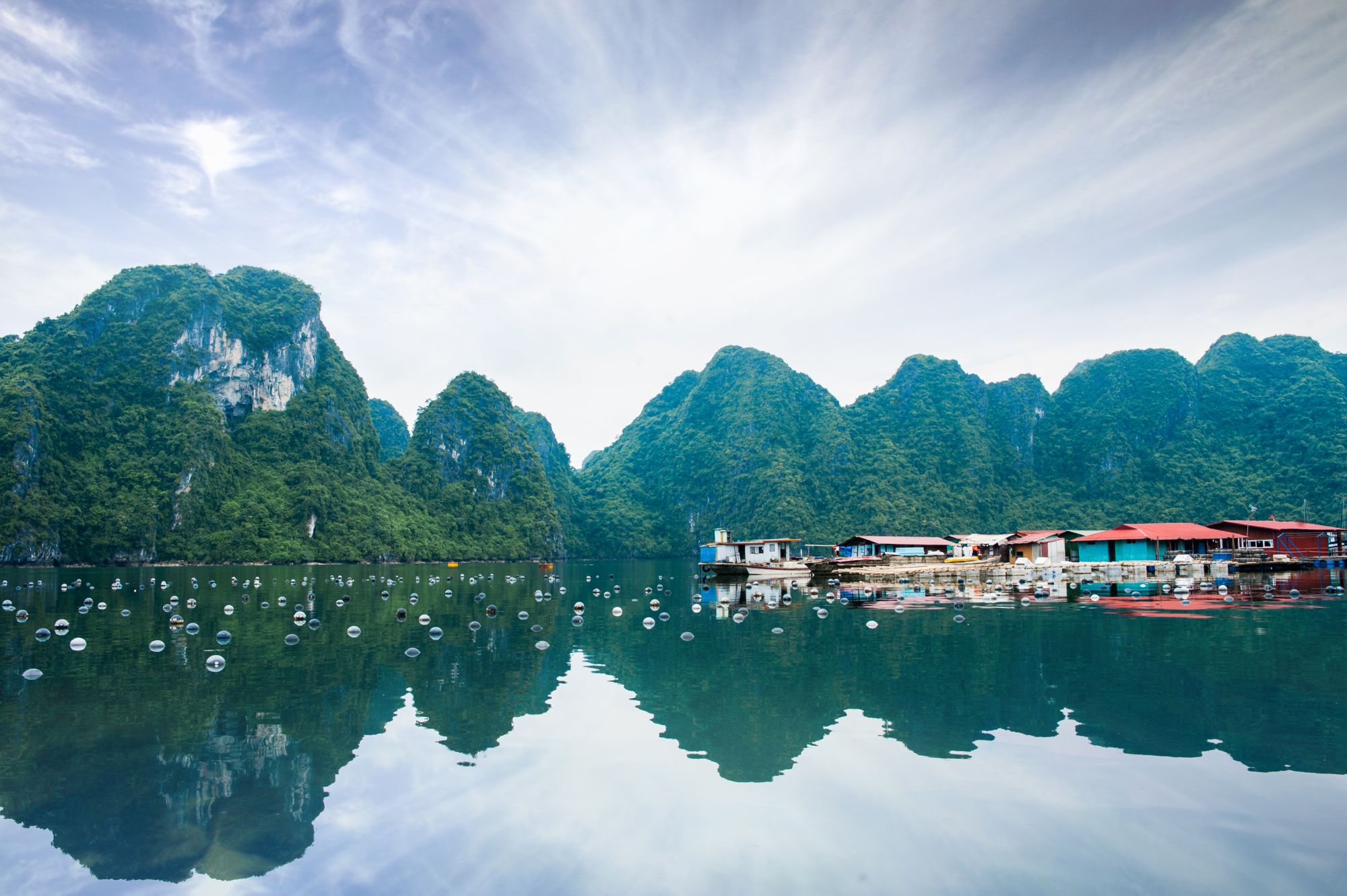 Halong Bucht Kreuzfahrten mit «Bhaya Classic» ab Hanoi: activities: Visiting Pearl Farm