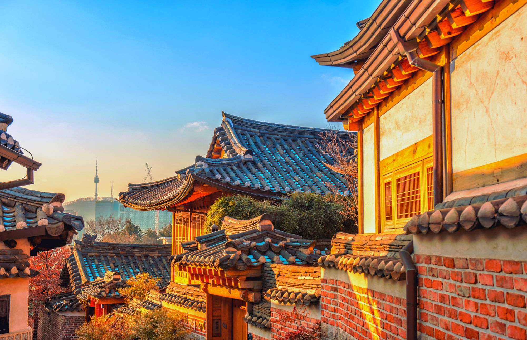 Höhepunkte Südkoreas ab Seoul: Morning at Bukchon Hanok village Seoul