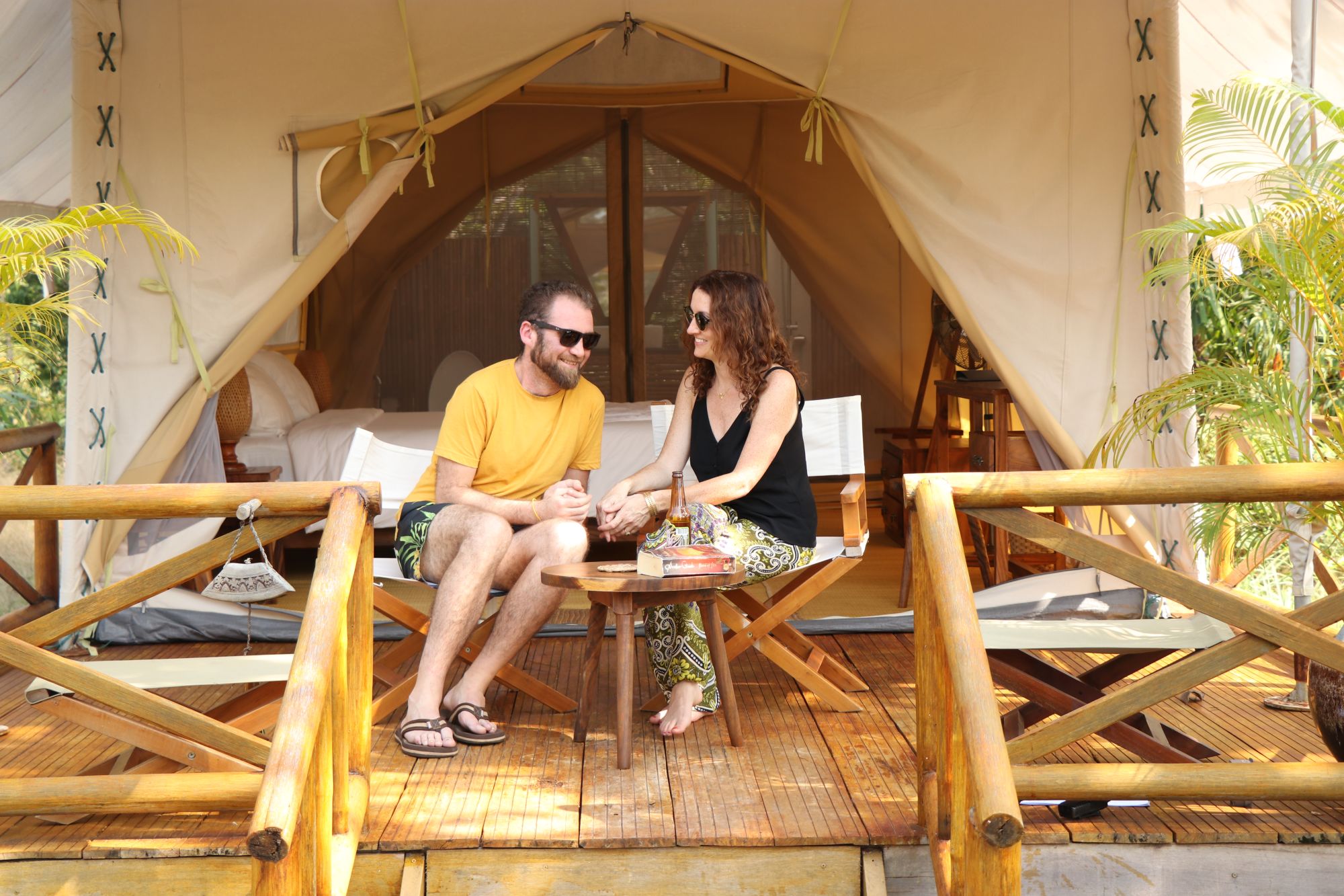 Cardamom Tented Camp – Circuit découverte de Phnom Penh: room: Cardamom Tented Camp | Tent Veranda 