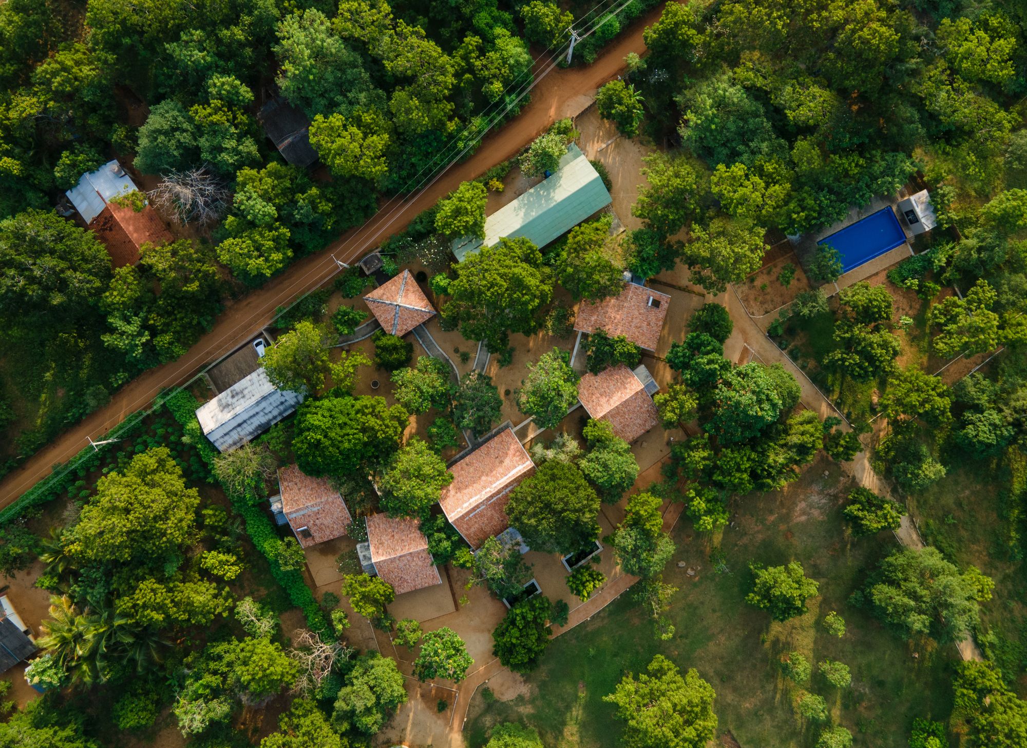 Safari dans le parc national de Yala - Koragaha Lodge - 2 jours de Colombo: Koragaha Lodge - Aerial Shot