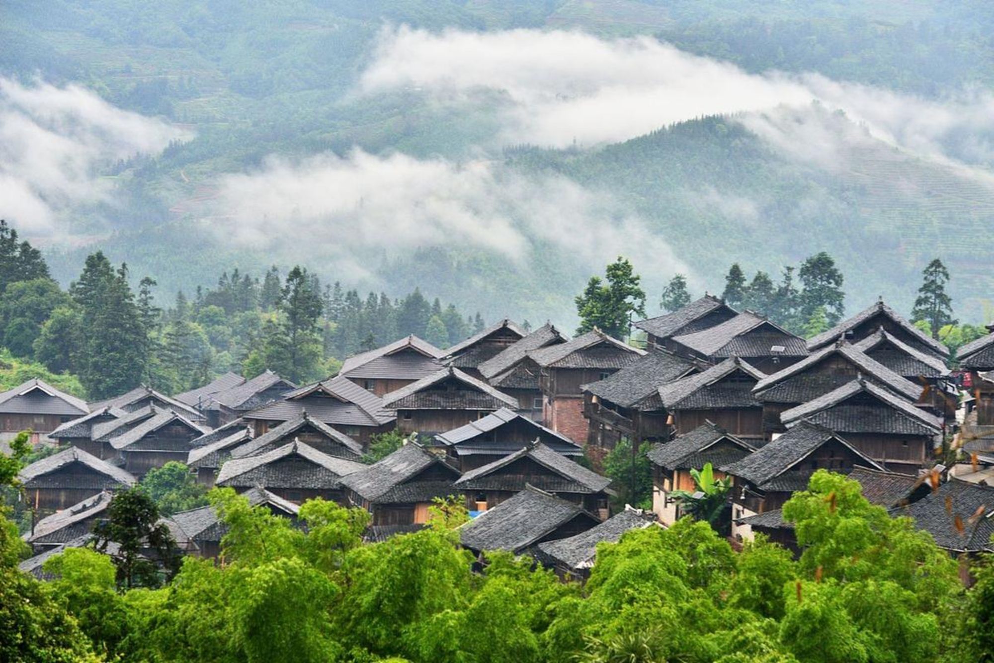 Leserreise SonntagsZeitung und Der Bund - Guizhou - Die unentdeckte Provinz Chinas de Guiyang: Basha Miao Village