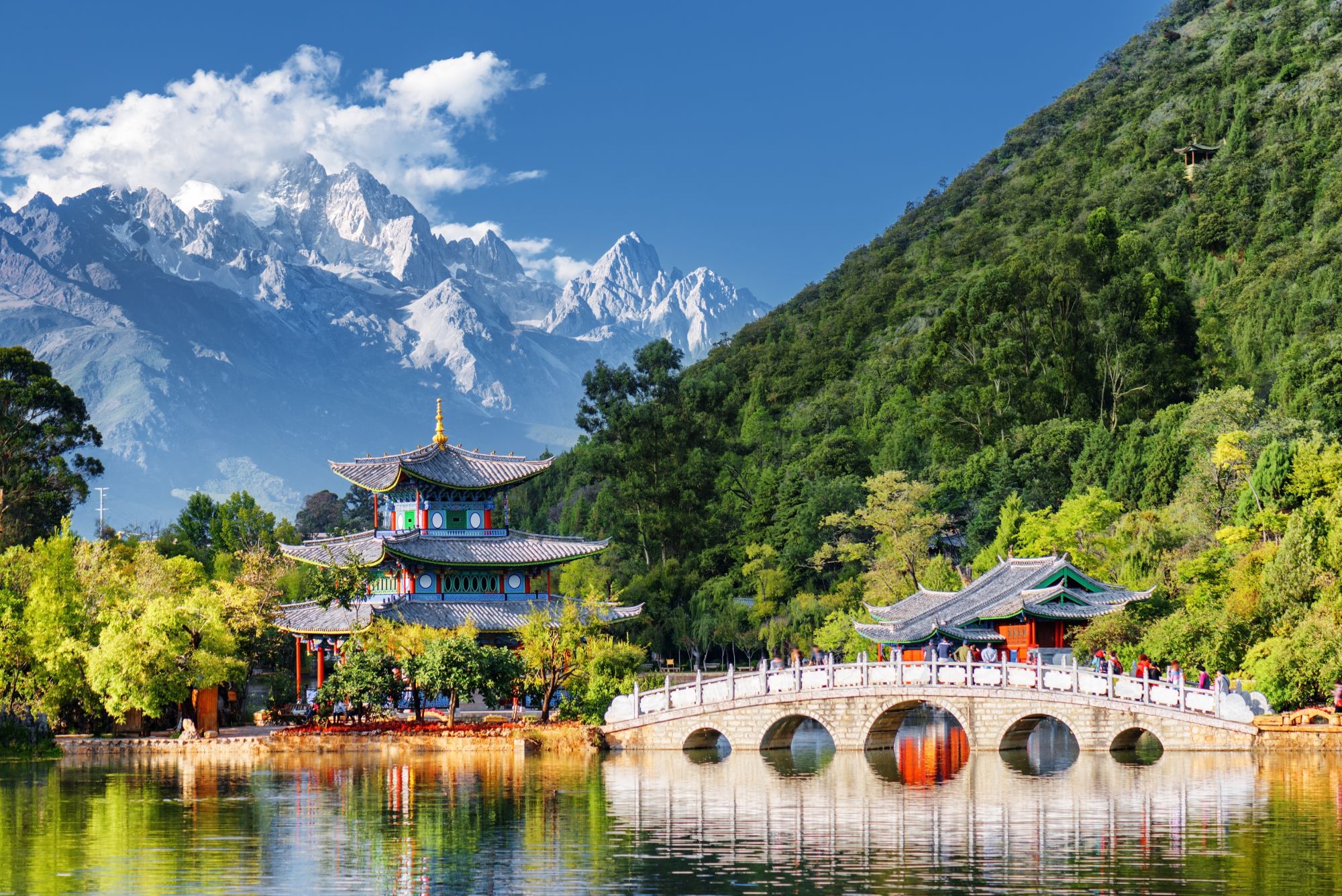 Yunnan - Laos: sur les rails entre deux mondes de Kunming: Lijiang Black Dragon Pool