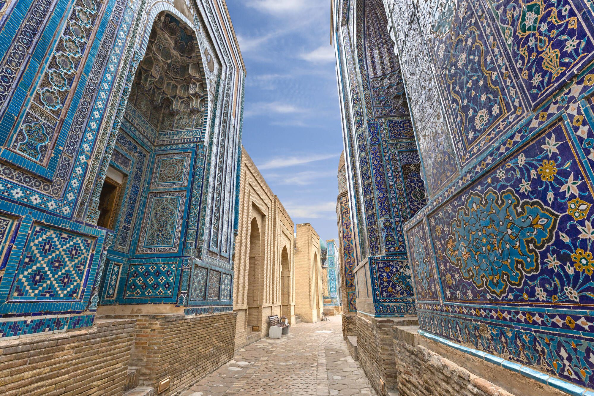 Leserreise SonntagZeitung und Berner Zeitung - Faszination Seidenstrasse de Tachkent: Samarkand - Historical necropolis and mausoleums of Shakhi Zinda