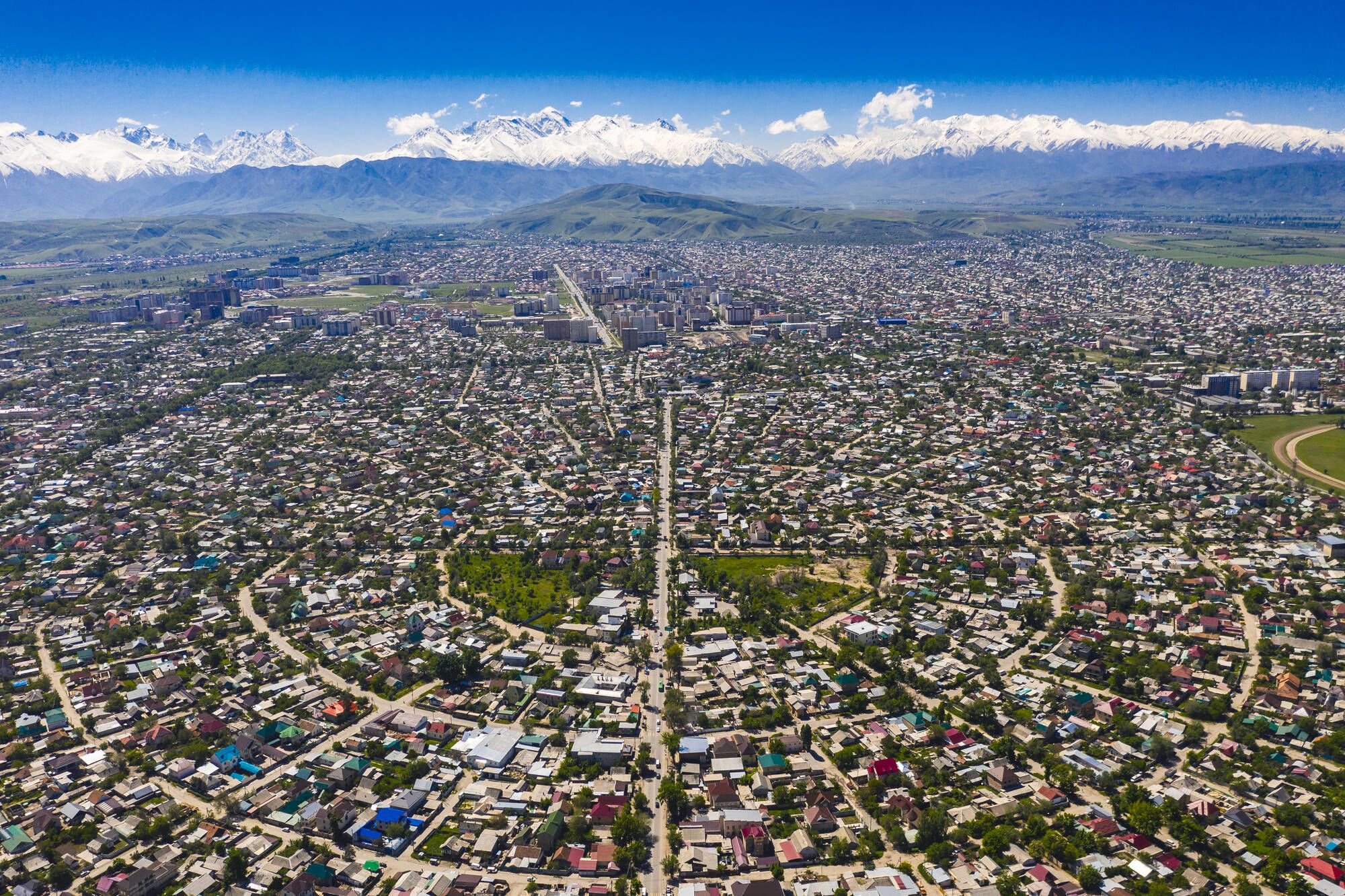 Leserreise SonntagZeitung und Berner Zeitung - Faszination Seidenstrasse de Tachkent: Aerial View of Bishkek