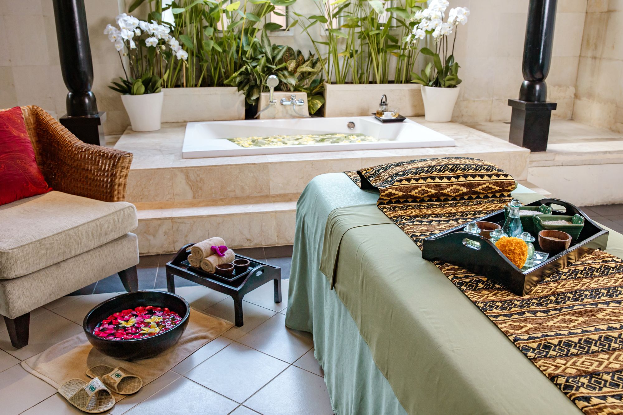 Puri Santrian in Südbali:  Spa