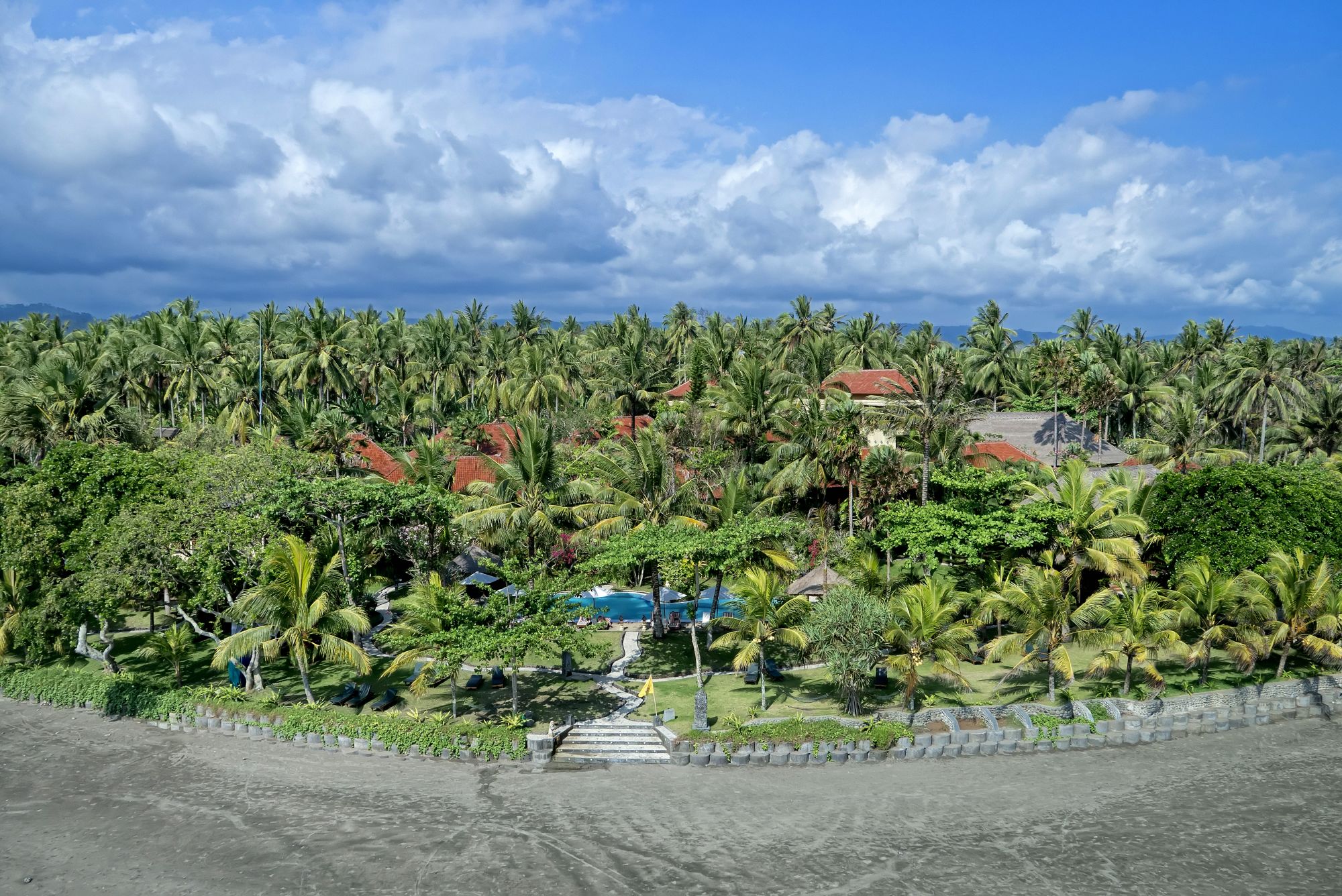 Puri Dajuma Beach Eco-Resort & Spa à Nord de Bali: Aerial View