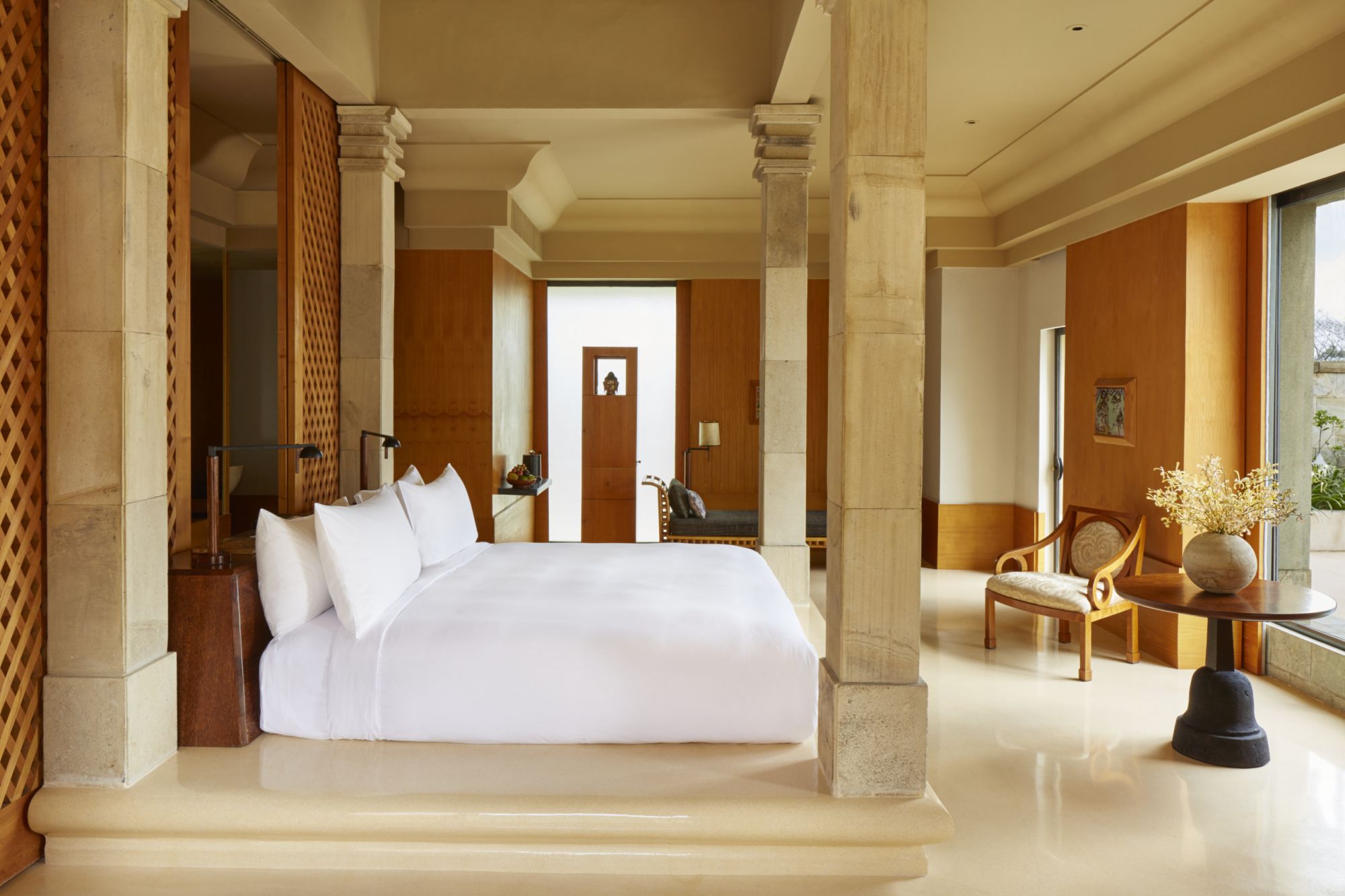 Amanjiwo in Yogyakarta:  Borobodur Pavilion | Bedroom