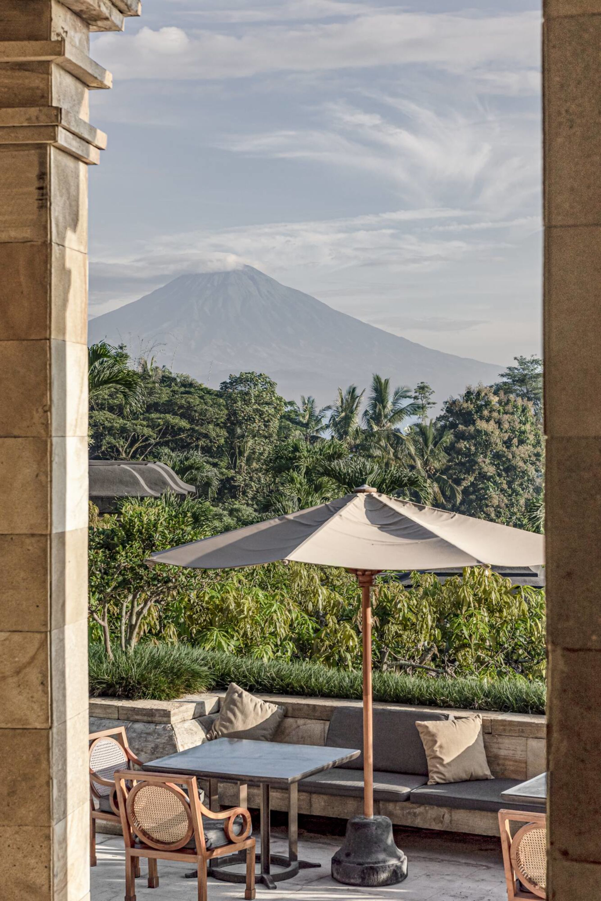 Amanjiwo in Yogyakarta:  Terrace View