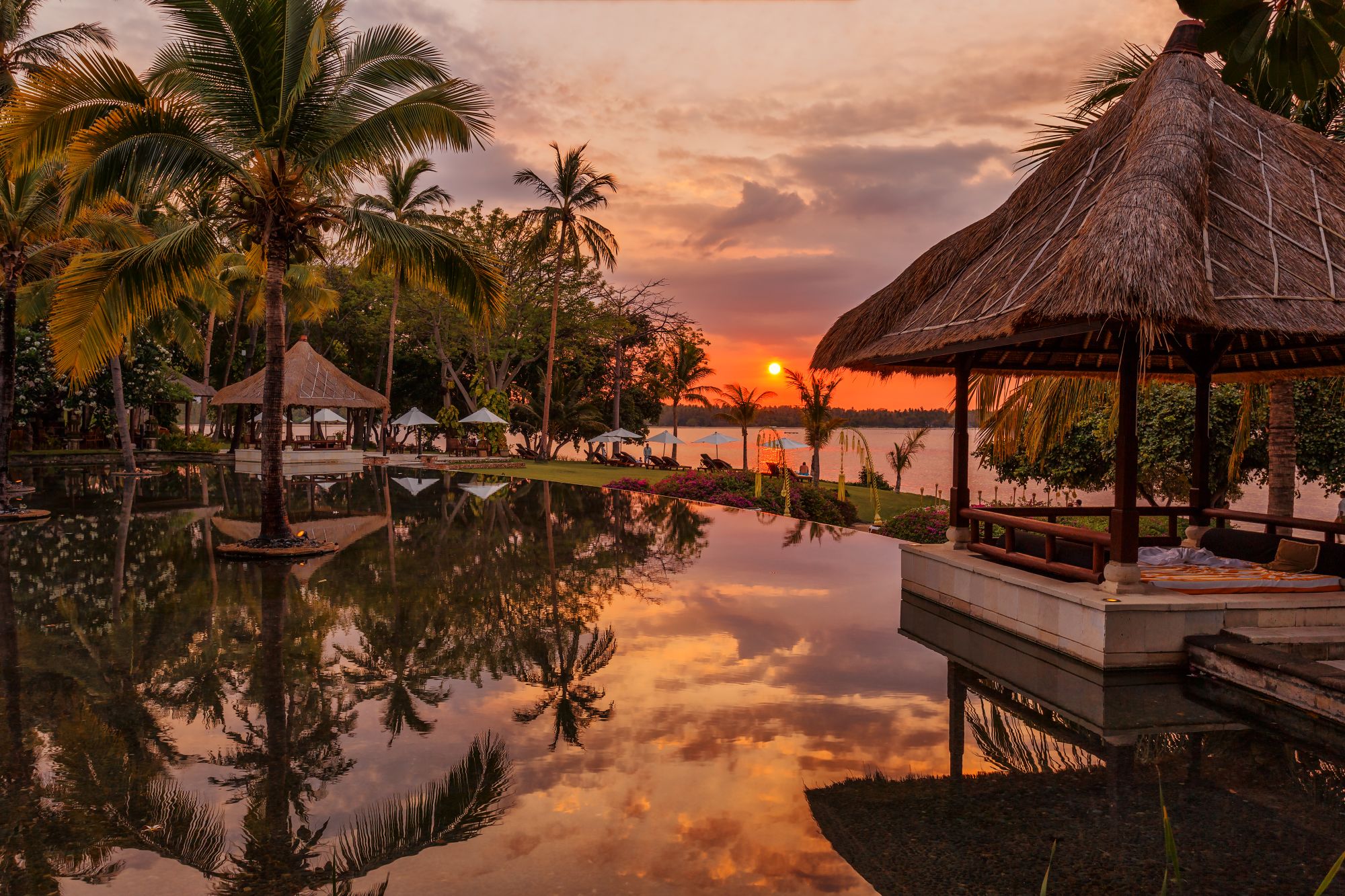 The Oberoi Beach Resort, Lombok: Sunset