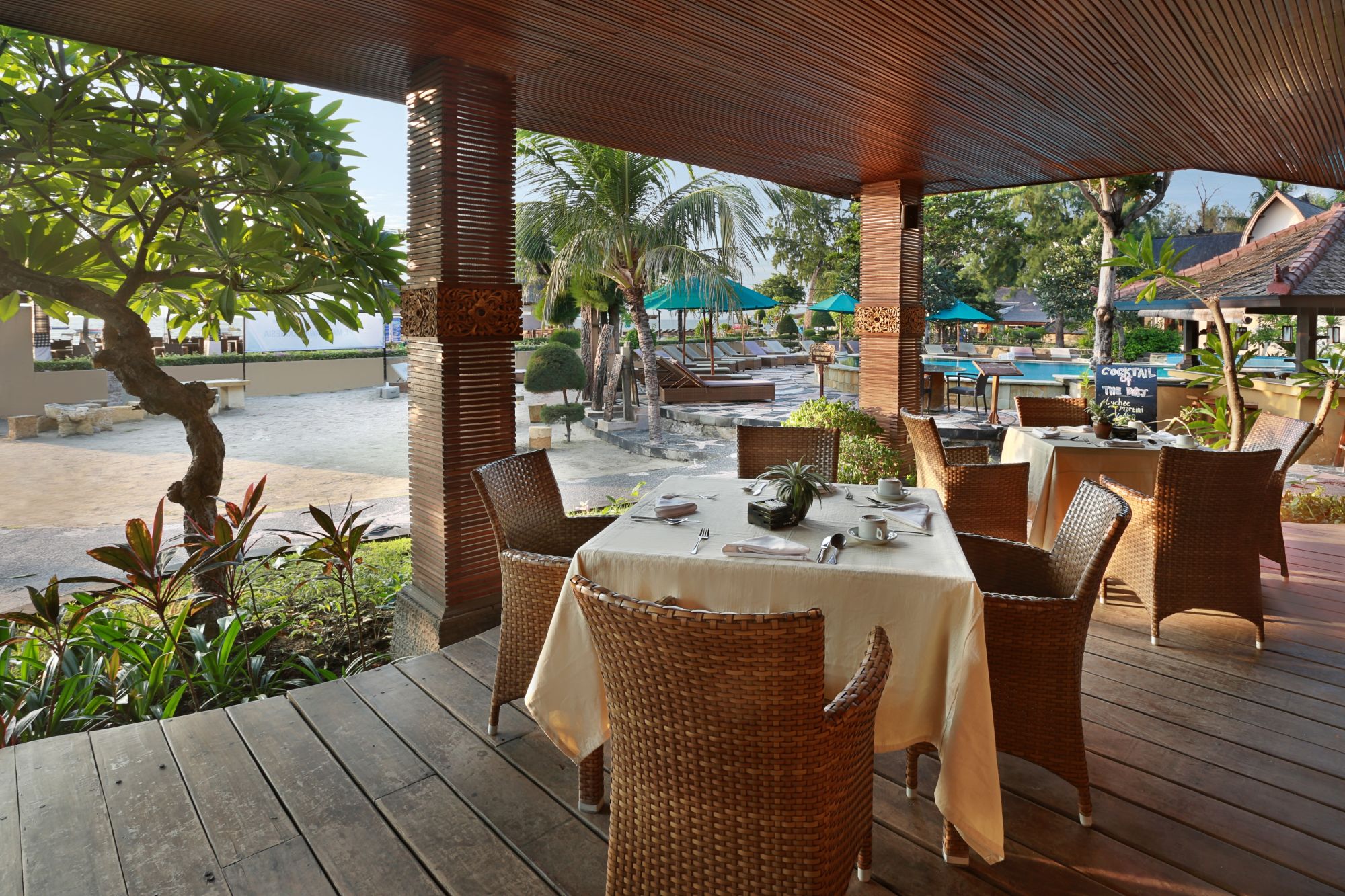 Vila Ombak à Gili:  Restaurant Seahorse