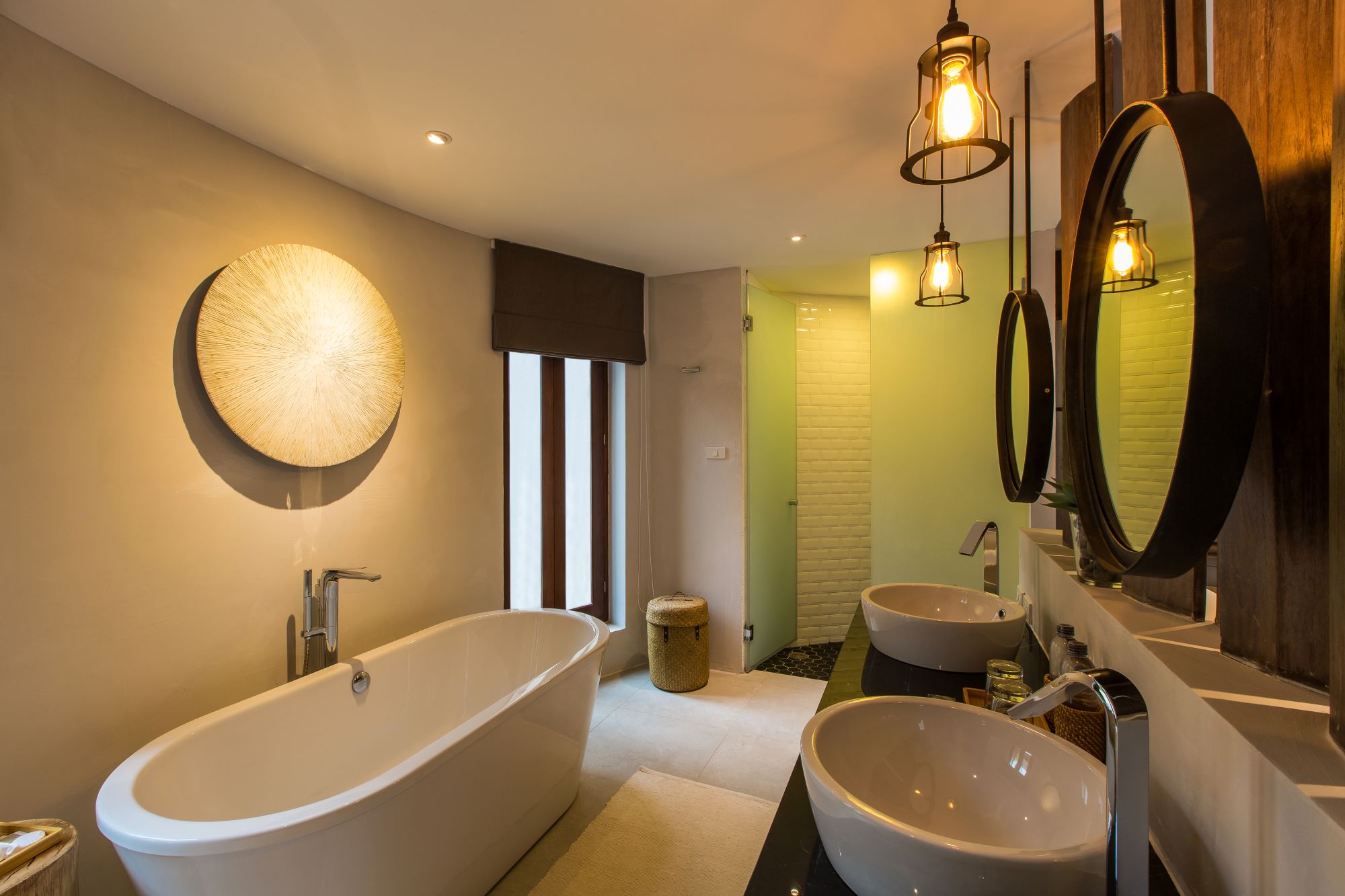 Bangsak Village in Khao Lak:  Ravenala Deluxe Room Bathroom