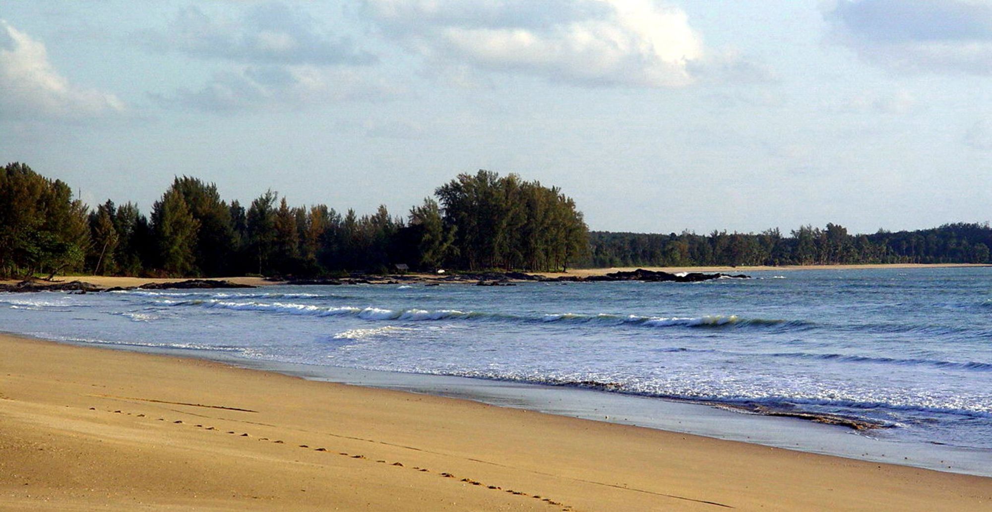Bangsak Village in Khao Lak:  Beach