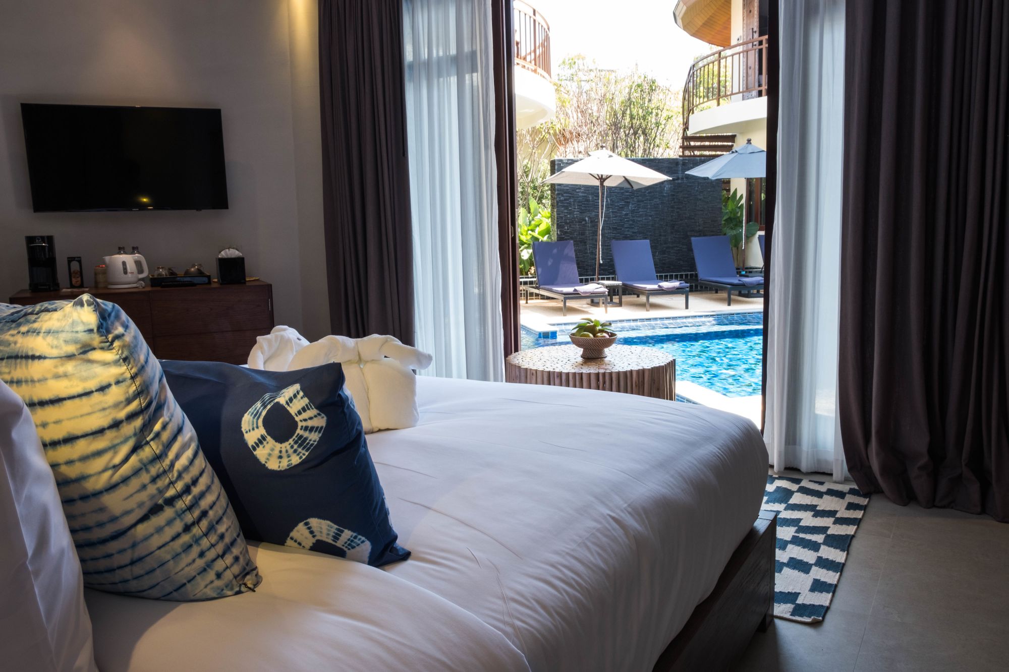 Bangsak Village in Khao Lak:  Ravenala Pool Access